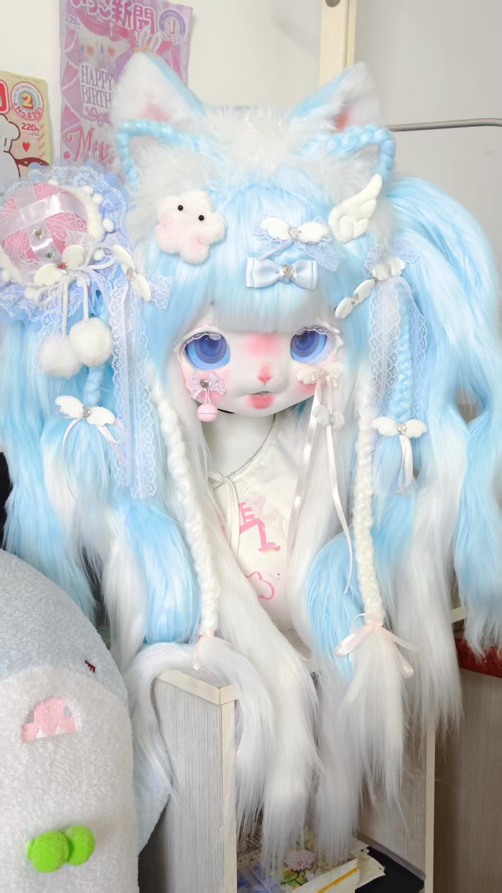 [Kitten] Light-Blue Kitten Kig Fursuits Stock