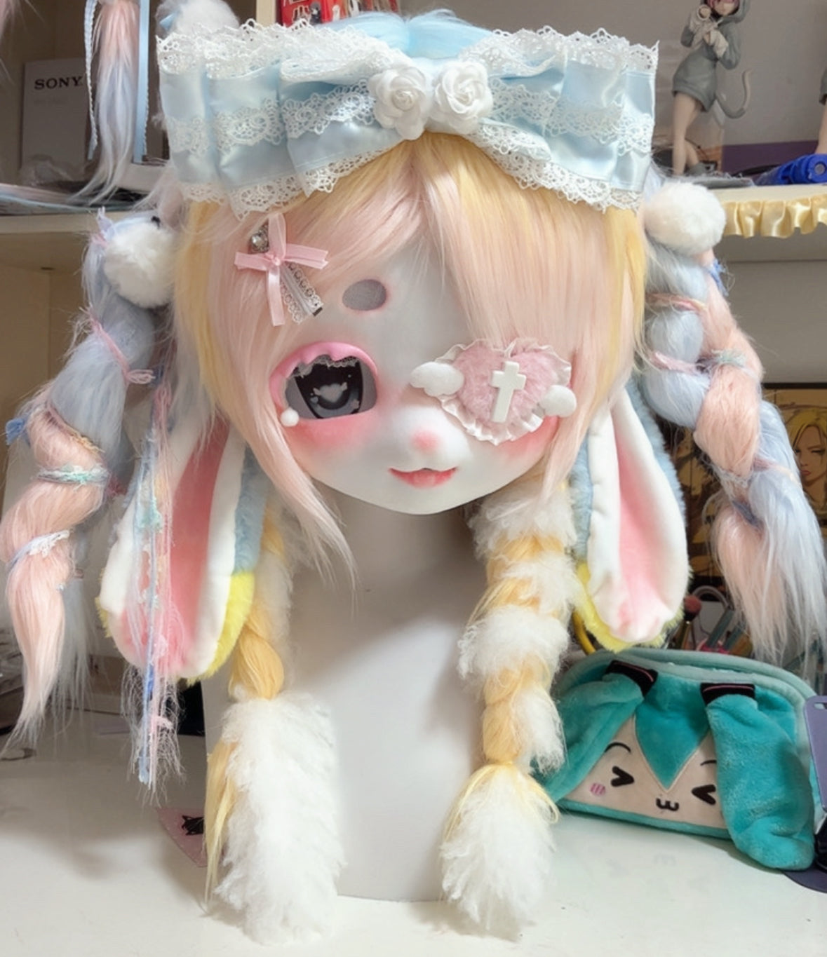 Eye Mask Bunny Kig Head Fursuit
