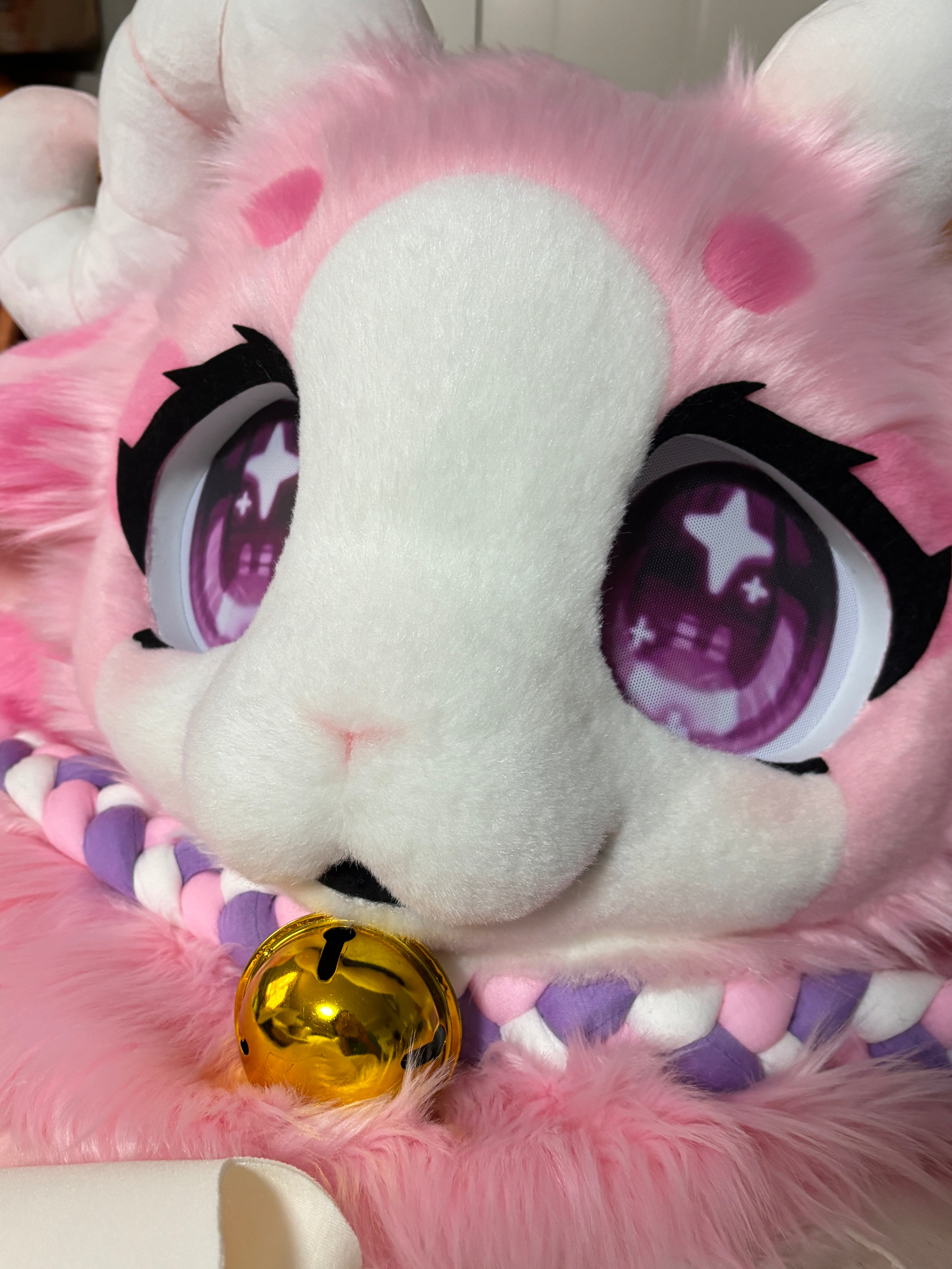 Pink Lamb Kemono Head Fursuit