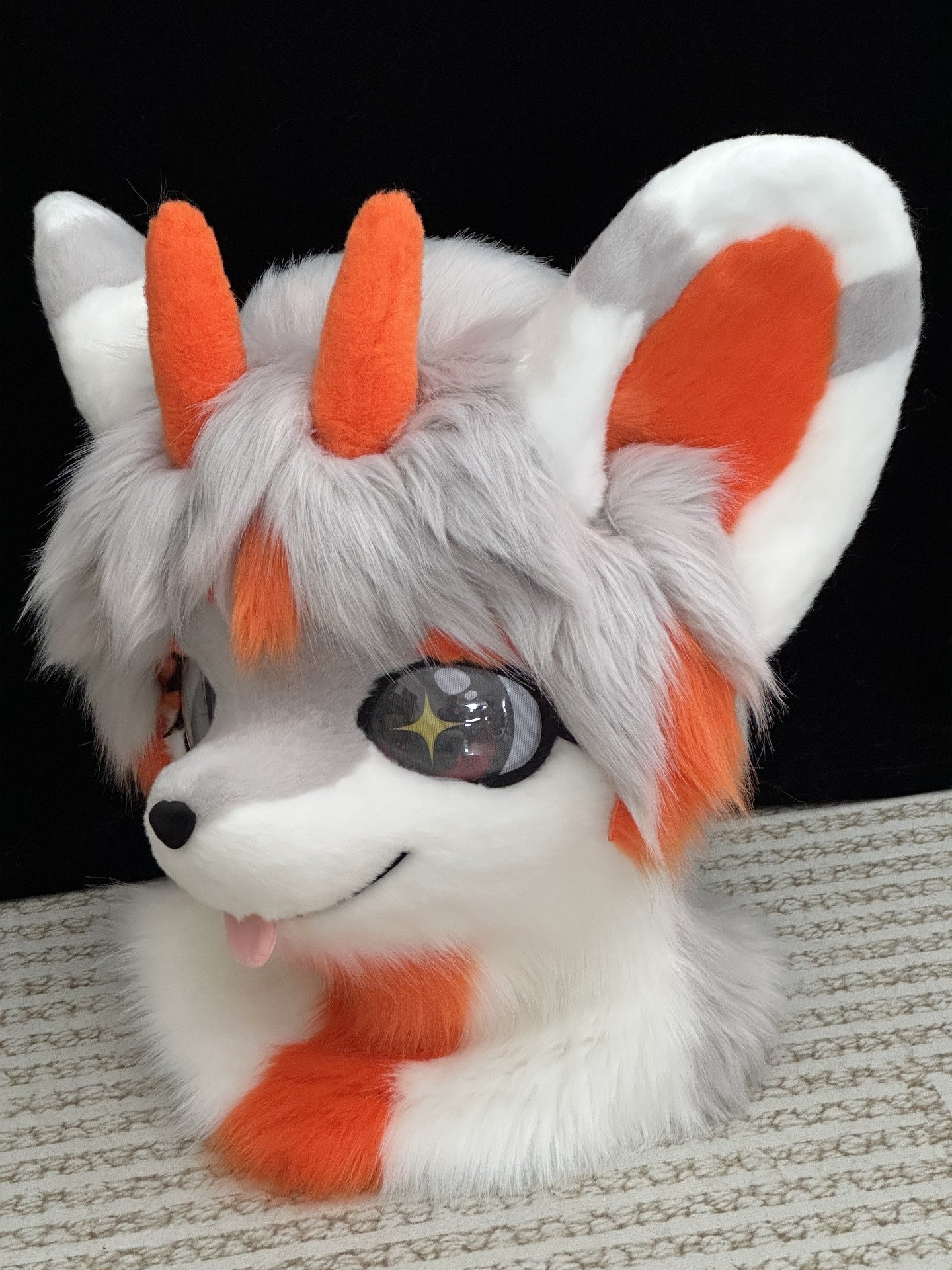 Orange Cool Puppy Kemono Head Fursuit