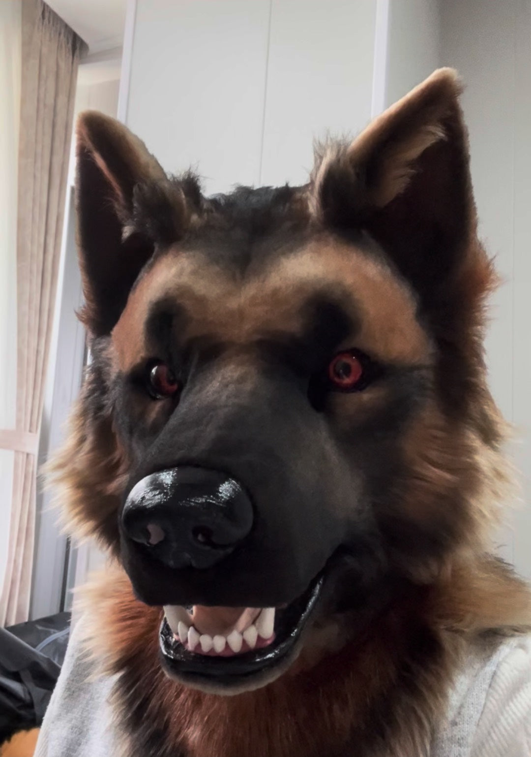 German Shepherd Realistic Head Fursuit