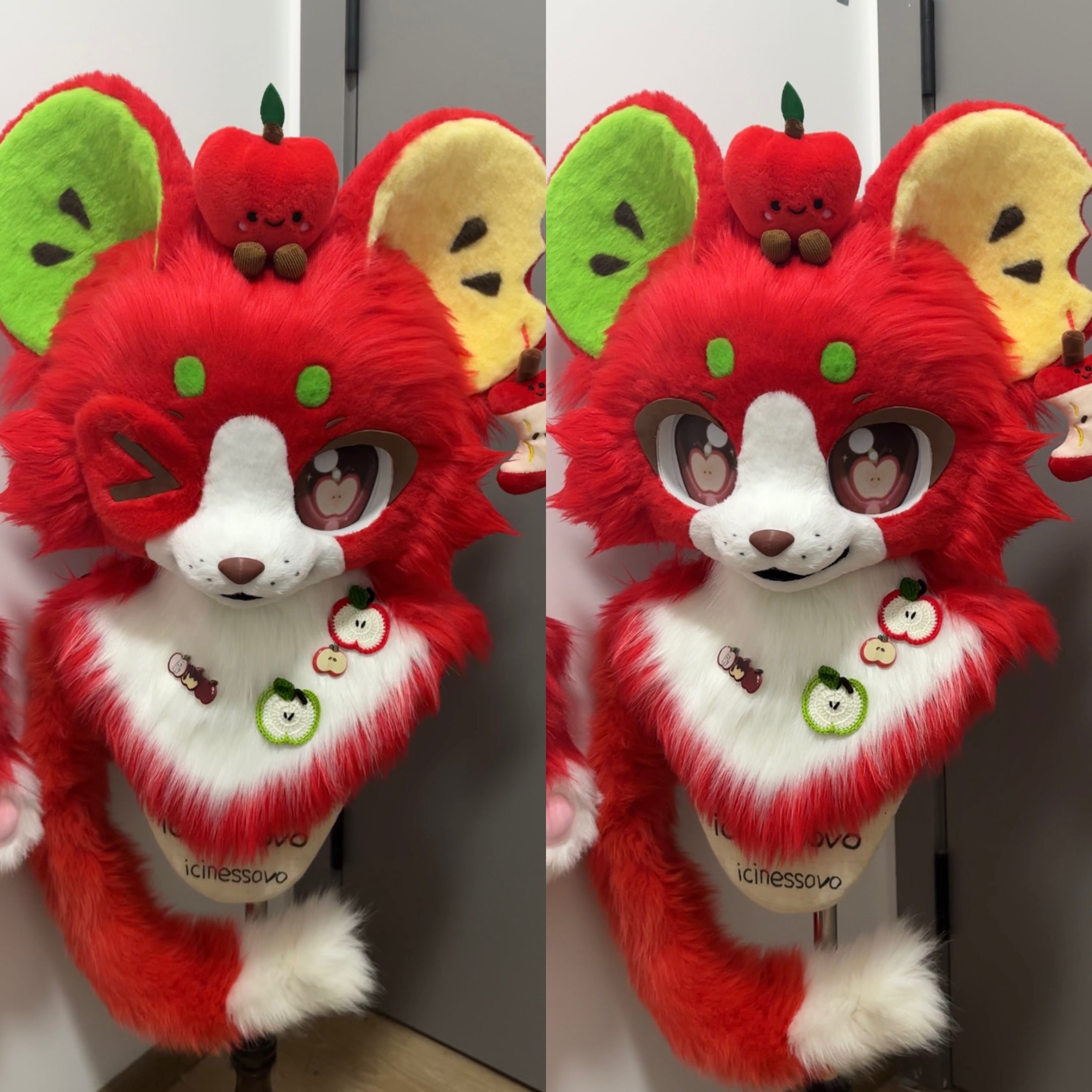 [Mouse] Apple Mouse Kemono Fursuits Stock（Gift Handpaws+Tail）
