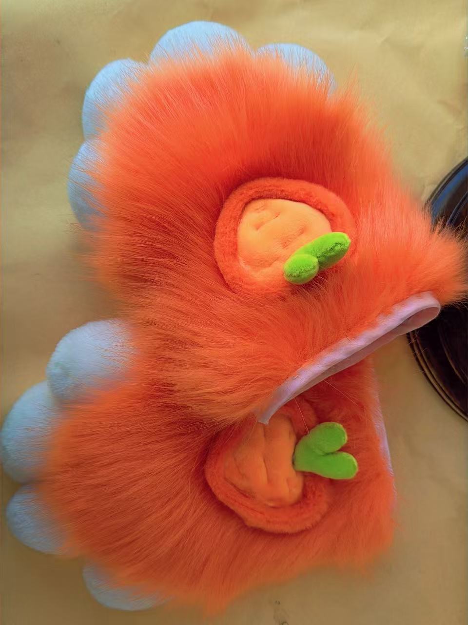 Carrot Octopus Kitten Kemono Head Fursuit (Gift Handpaws+Tail)