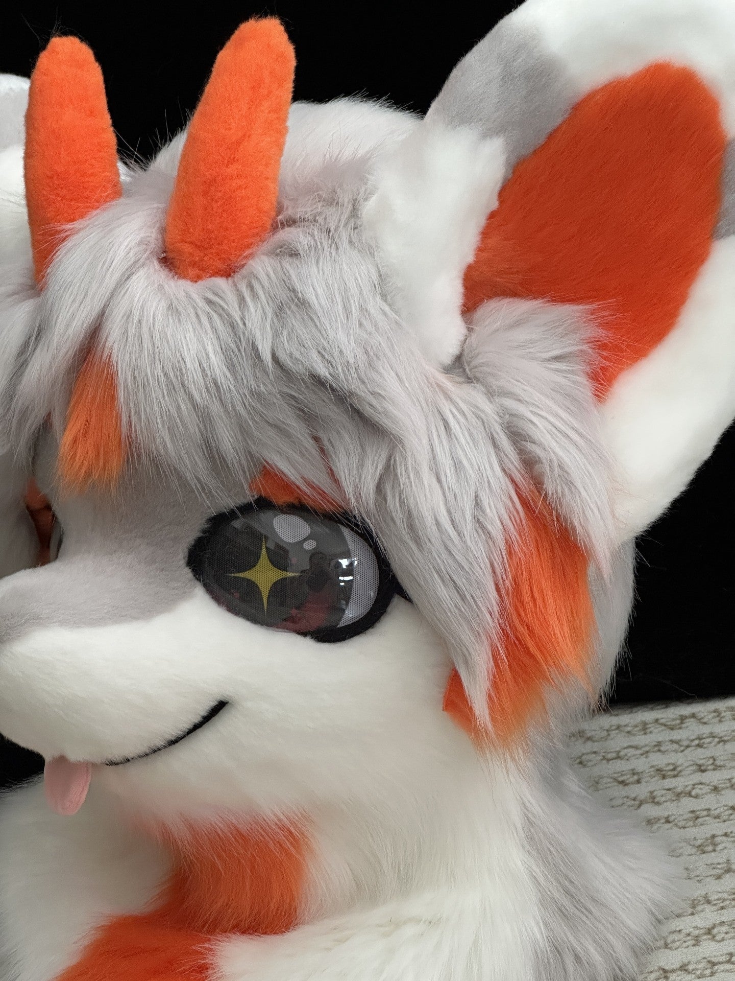 Orange Cool Puppy Kemono Head Fursuit