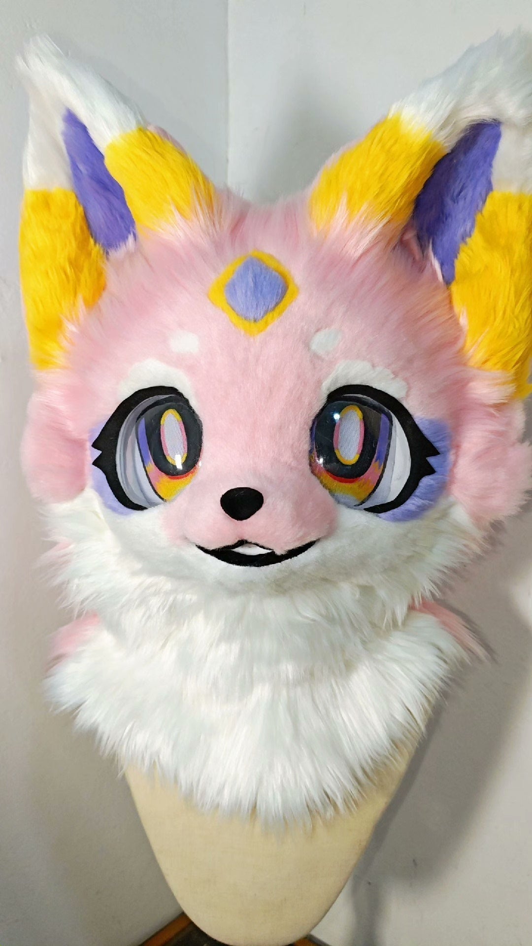 Pink Puppy Kemono Head Fursuit