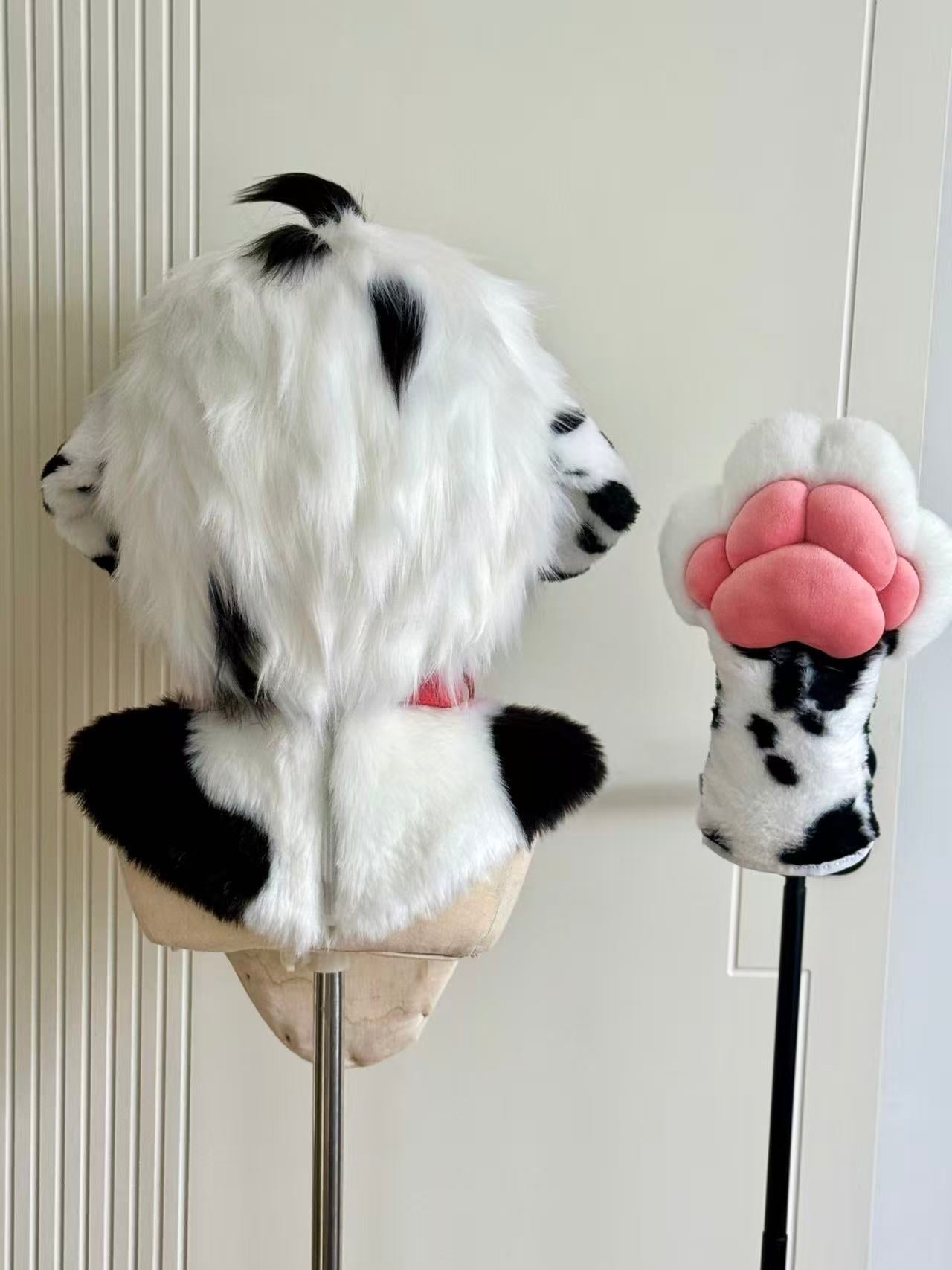 Dalmatian Kemono Head Fursuit (Gift Handpaws)