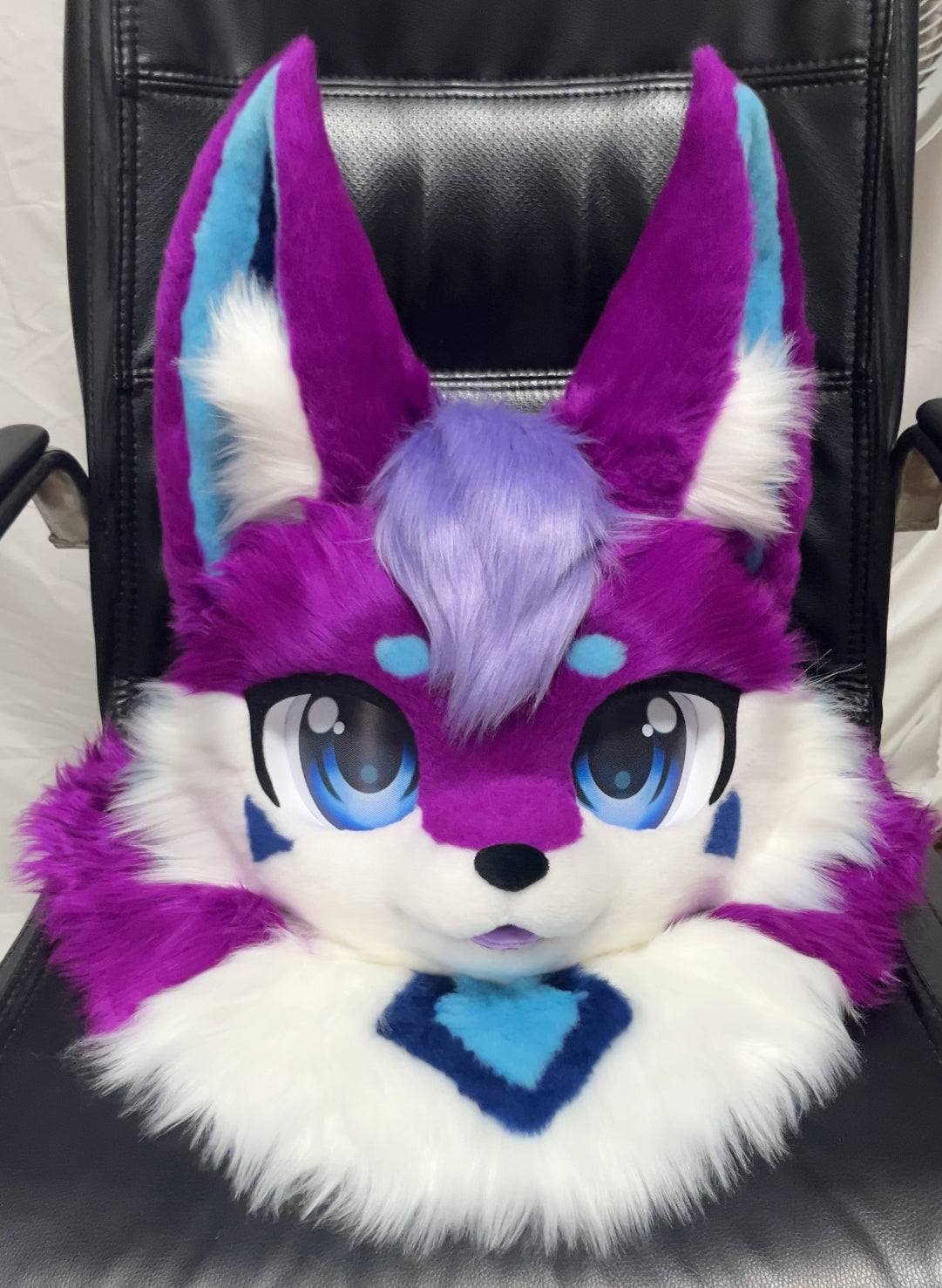 Purple Wolf Kemono Head Fursuit