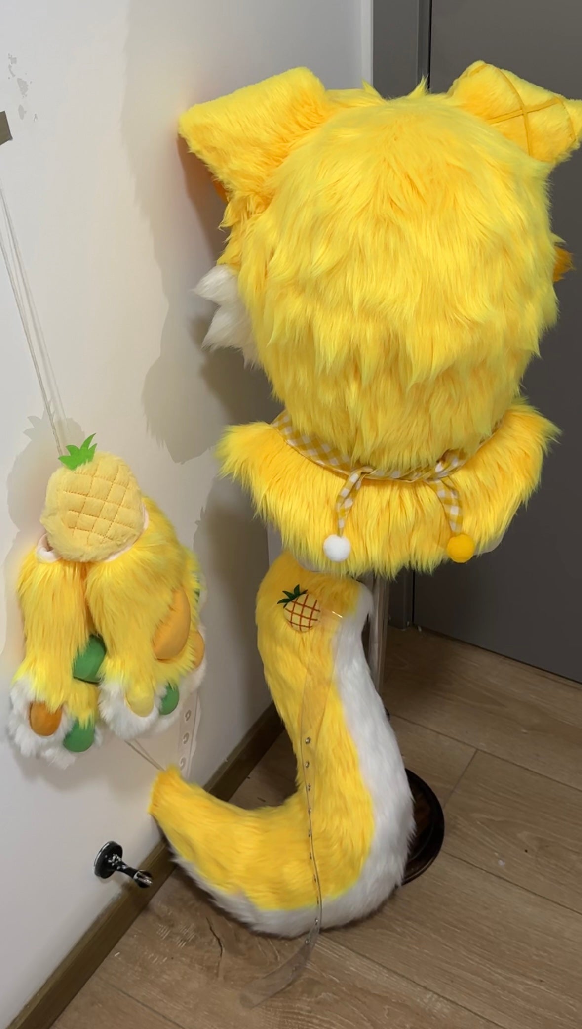 Pineapple Puppy Kemono Head Fursuit (Gift Handpaws+Tail)