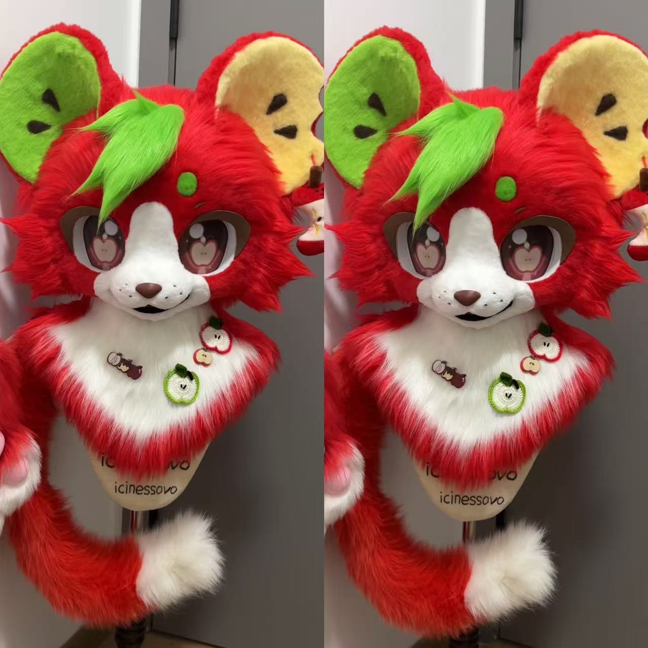 [Mouse] Apple Mouse Kemono Fursuits Stock（Gift Handpaws+Tail）