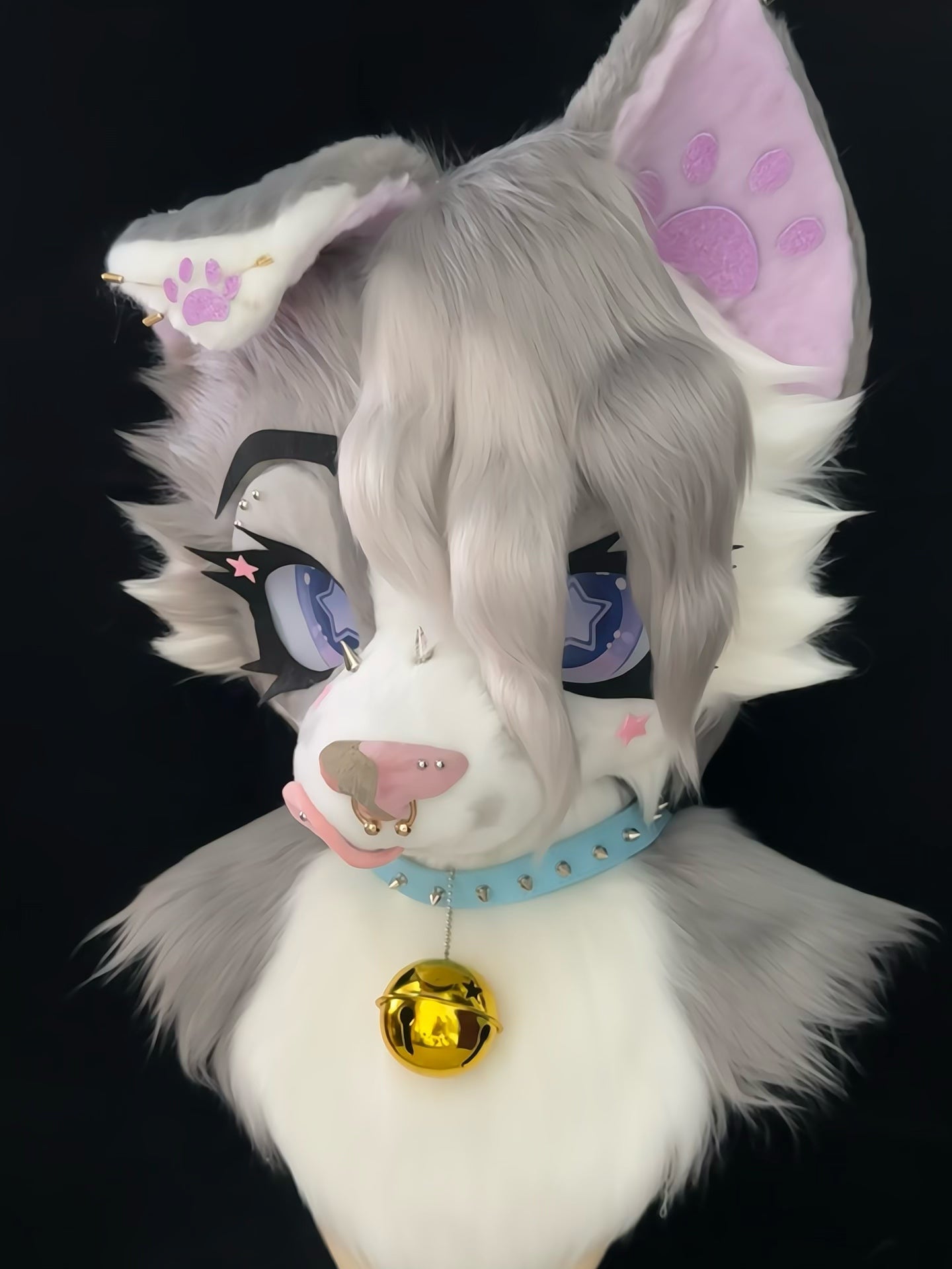 Fold Ear Puppy Kemono Head Fursuit (Gift Handpaws+Tail)
