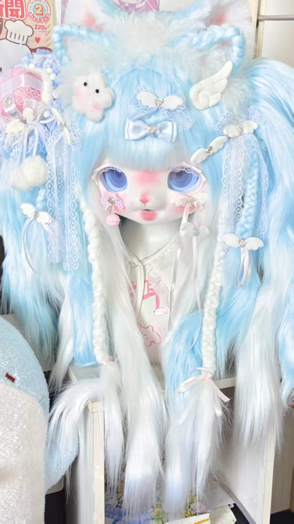 [Kitten] Light-Blue Kitten Kig Fursuits Stock