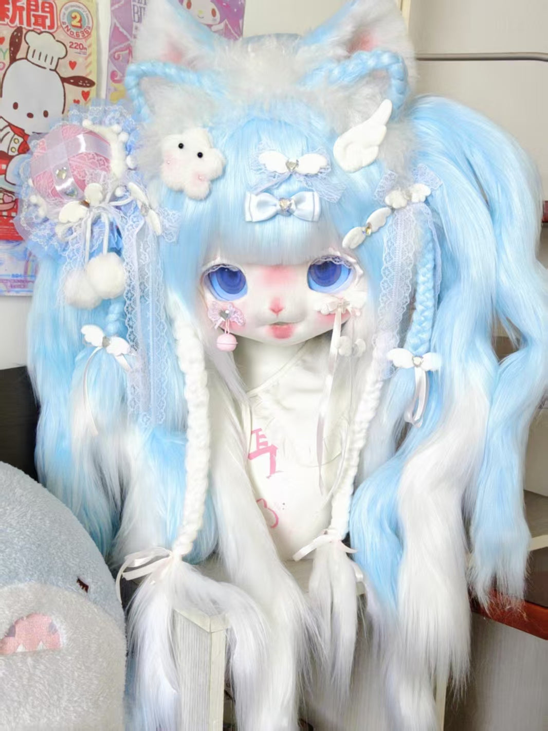 [Kitten] Light-Blue Kitten Kig Fursuits Stock