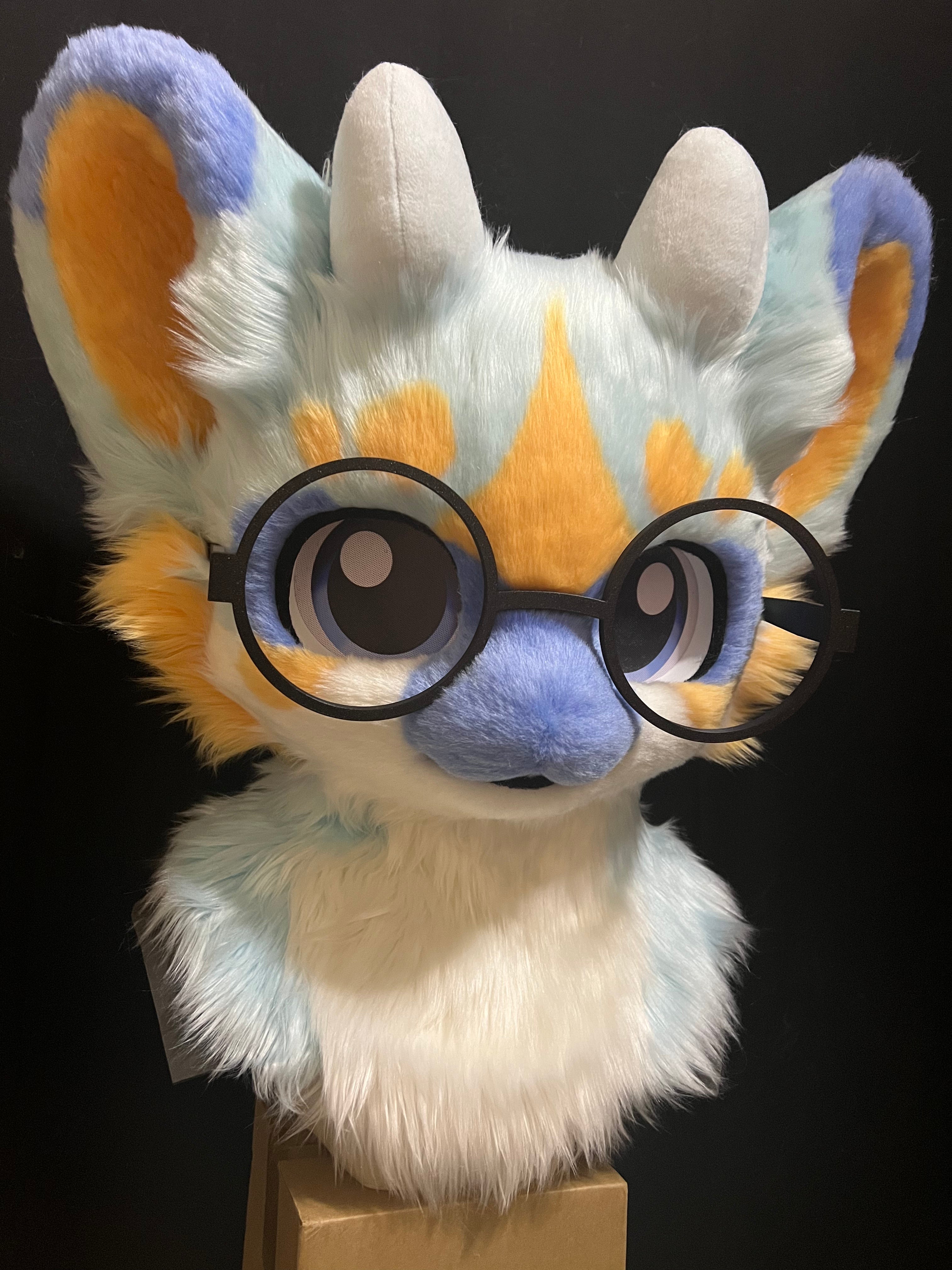 Glasses Dragon Kemono Head Fursuit