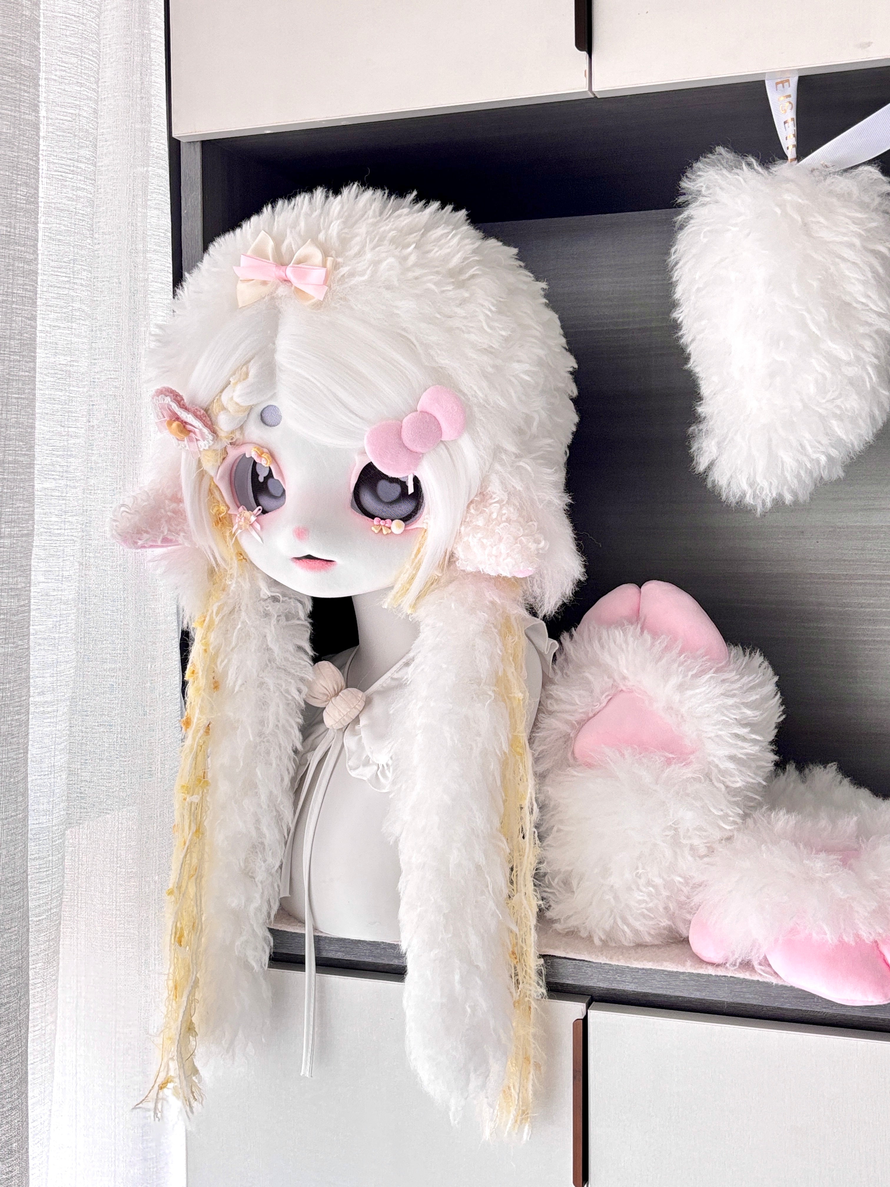 [Lamb] Yellow Lamb Kig Fursuits Stock (Gift Handpaws+Tail)