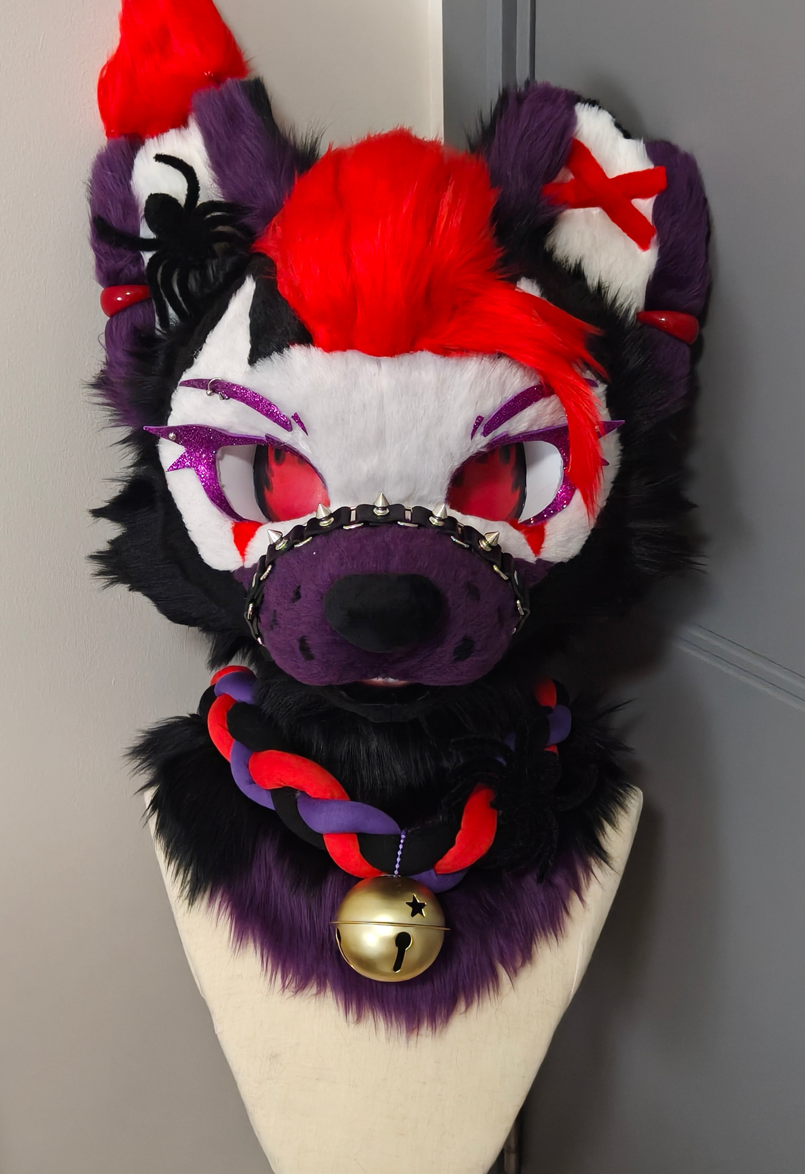 Spider Wolf Kemono Head Fursuit (Gift Handpaws)