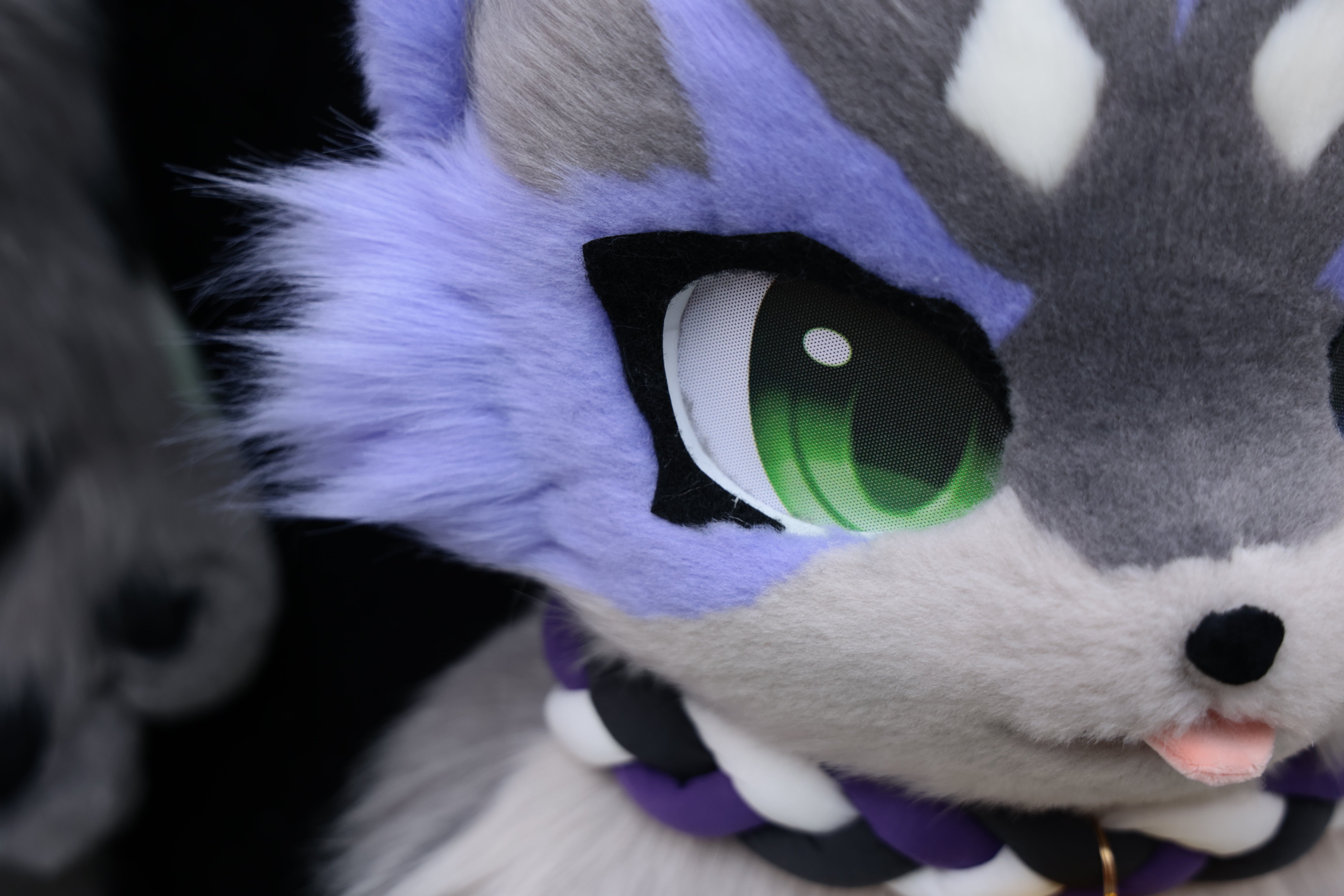 Gary Purple Wolf Kemono Head Fursuit