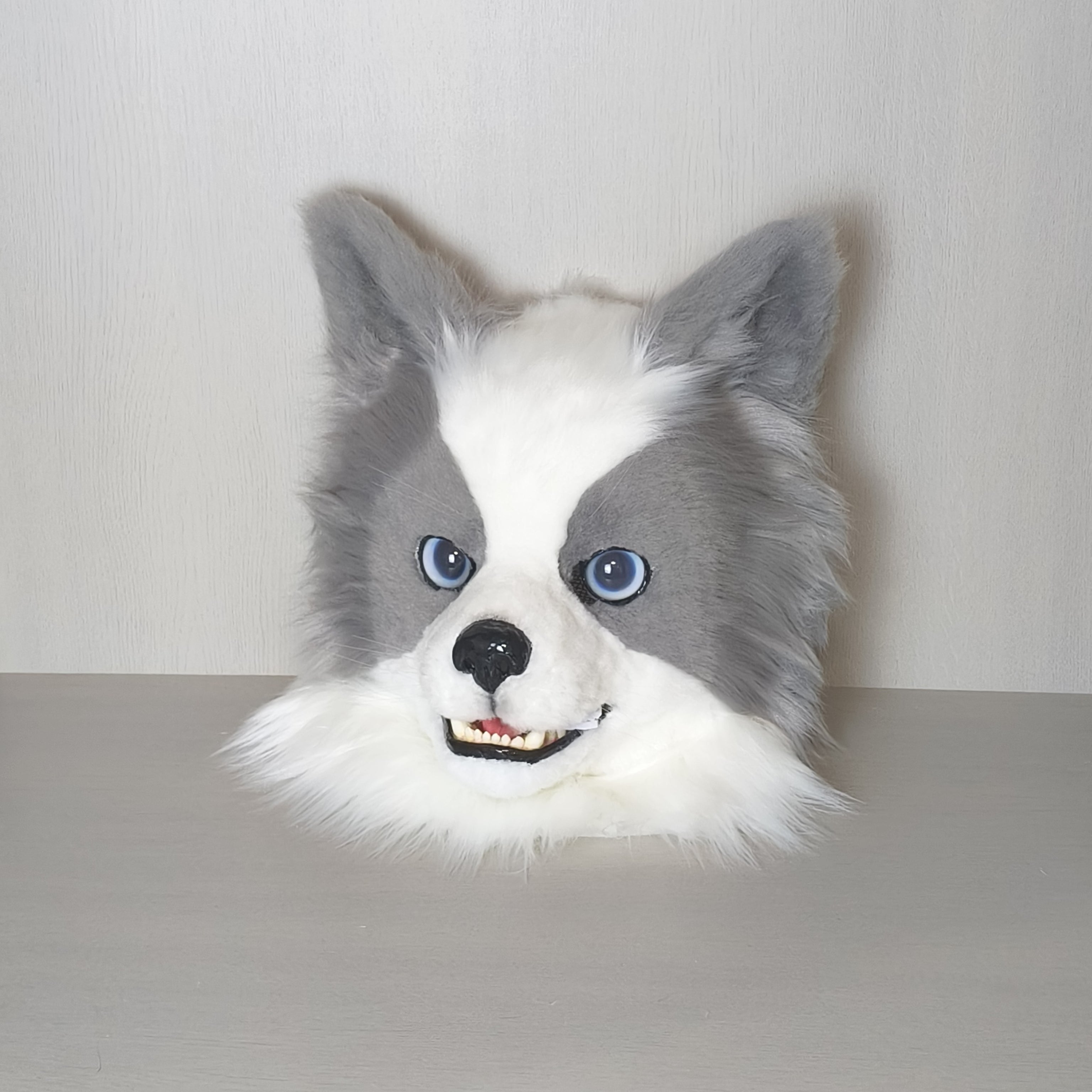 Border Collie Realistic Head Fursuit
