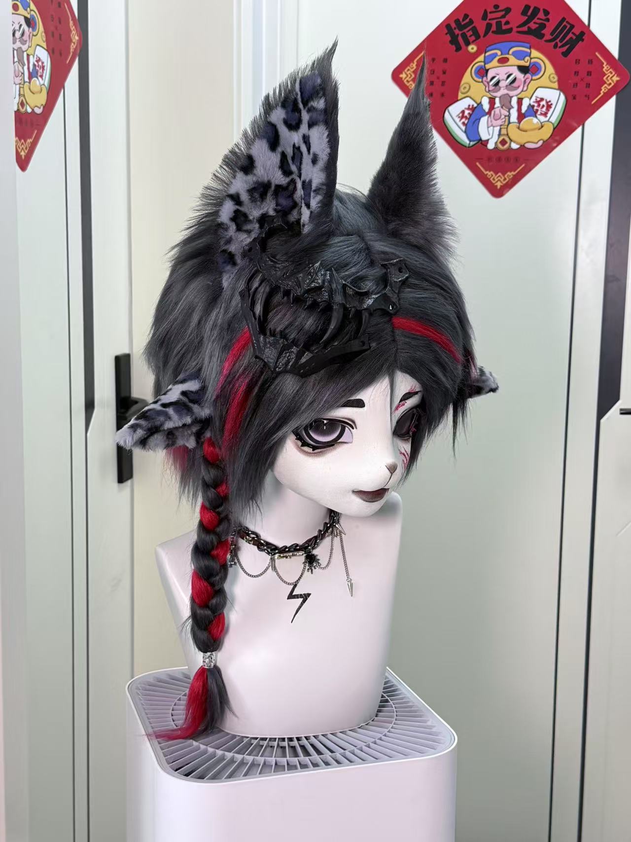 [Kitten] Black Leopard Kitten Kig Fursuits Stock