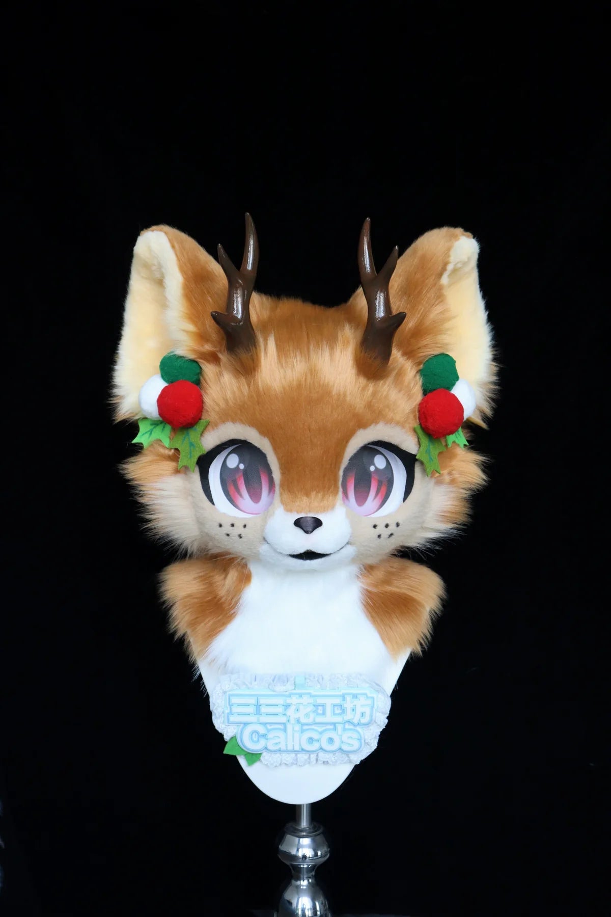 Christmas Reindeer Kemono Head Fursuit (Gift Handpaws)