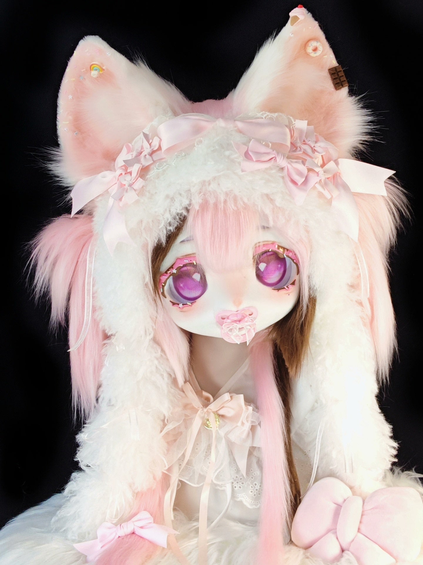 [Kitten] Pink Chocolate Kitten Kig Fursuits Stock