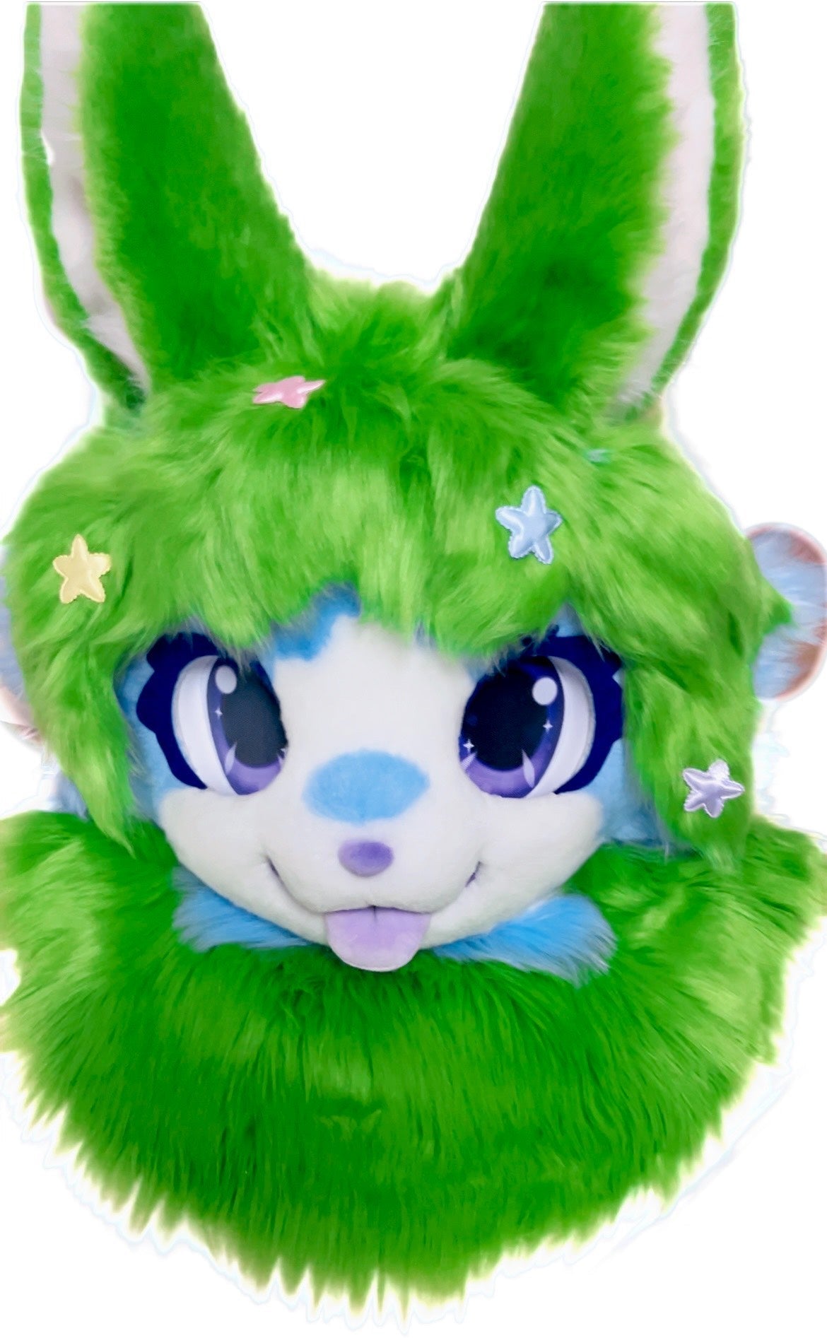 Green Bunny Kemono Head Fursuit