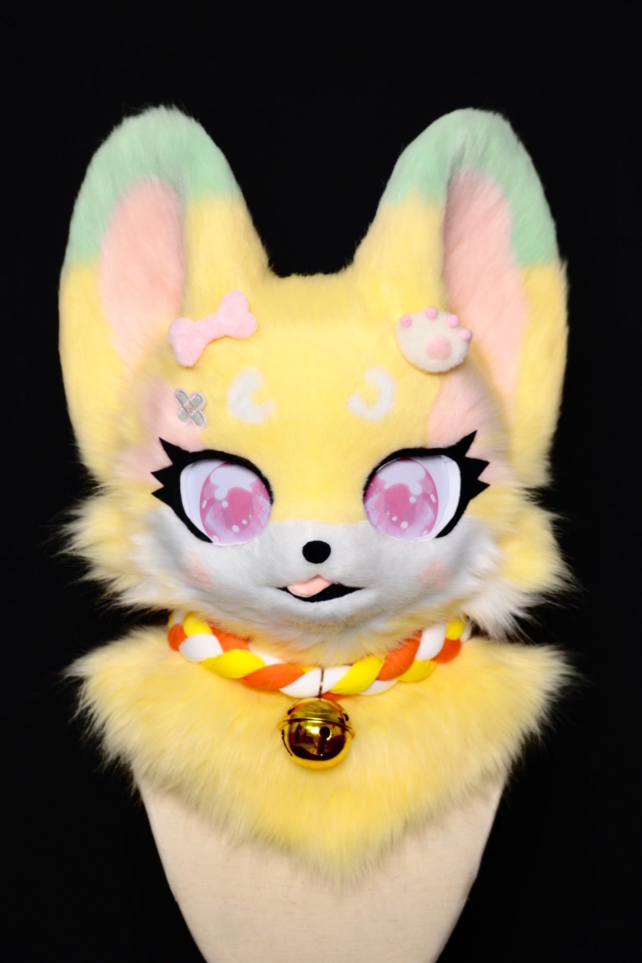 Peach Puppy Kemono Head Fursuit