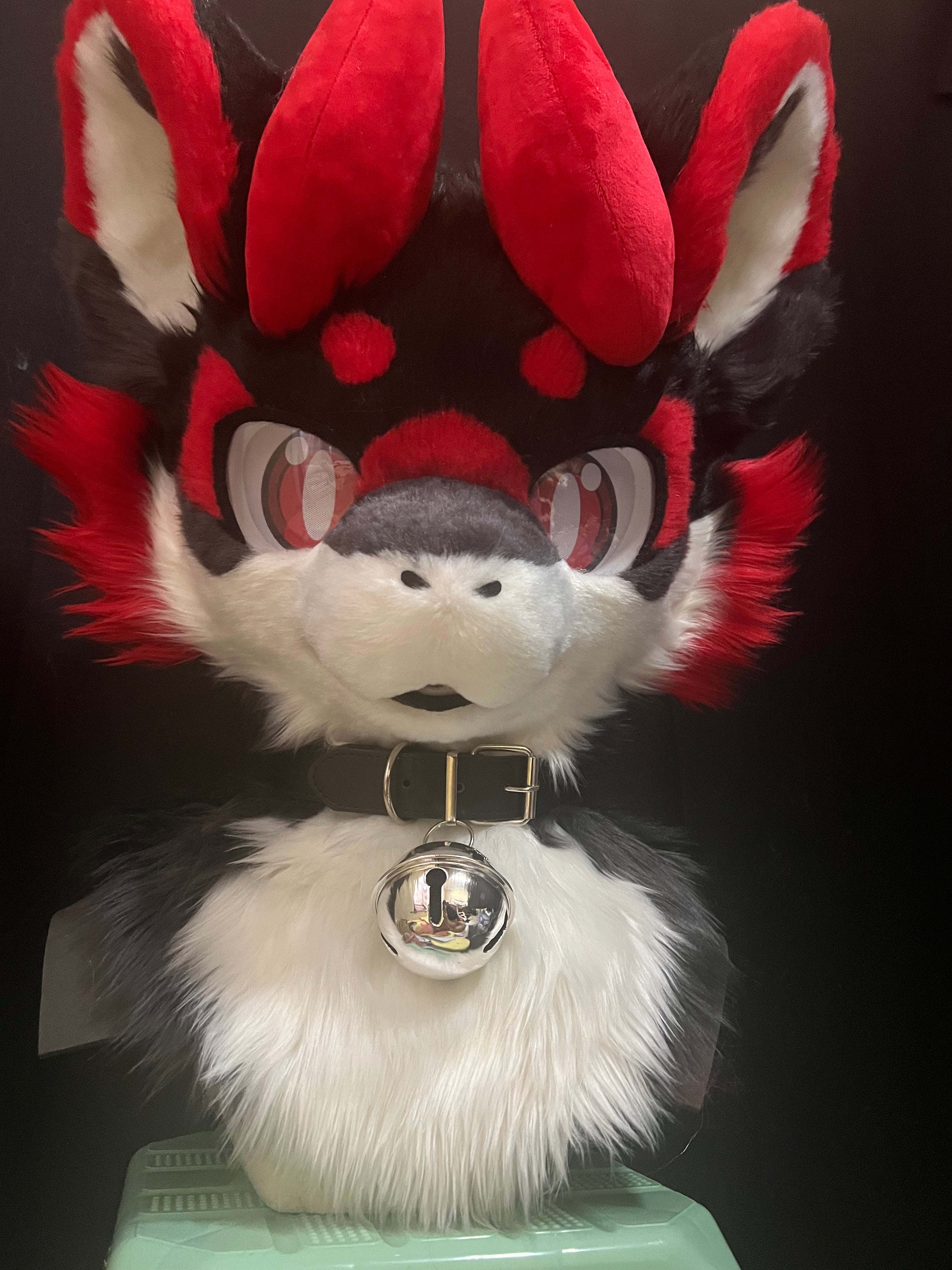 Dark Red Dragon Kemono Head Fursuit