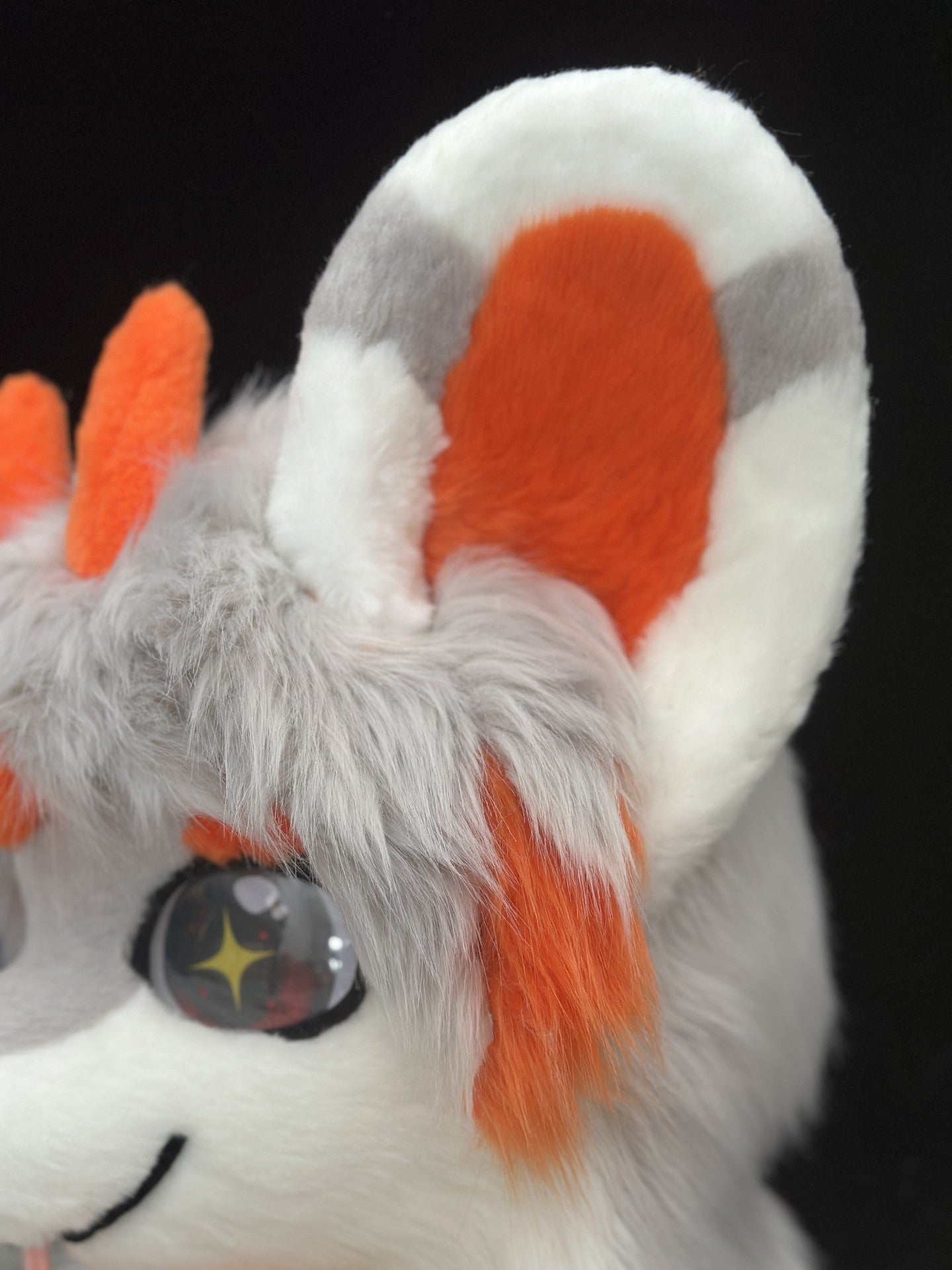 Orange Cool Puppy Kemono Head Fursuit
