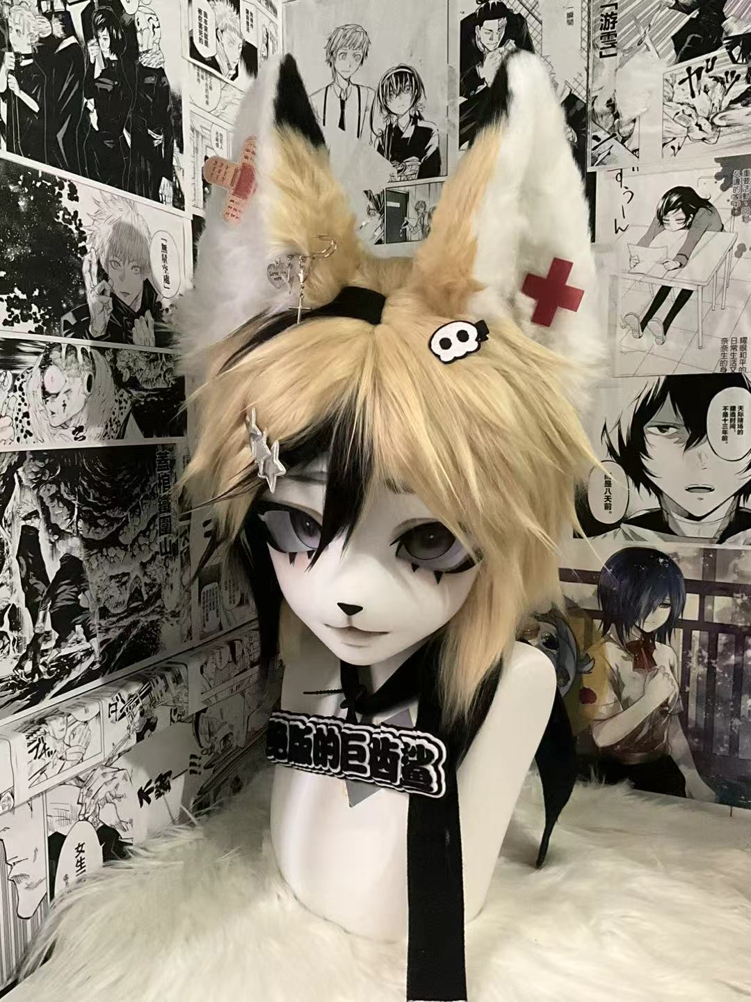 Punk Wolf Kig Head Fursuit