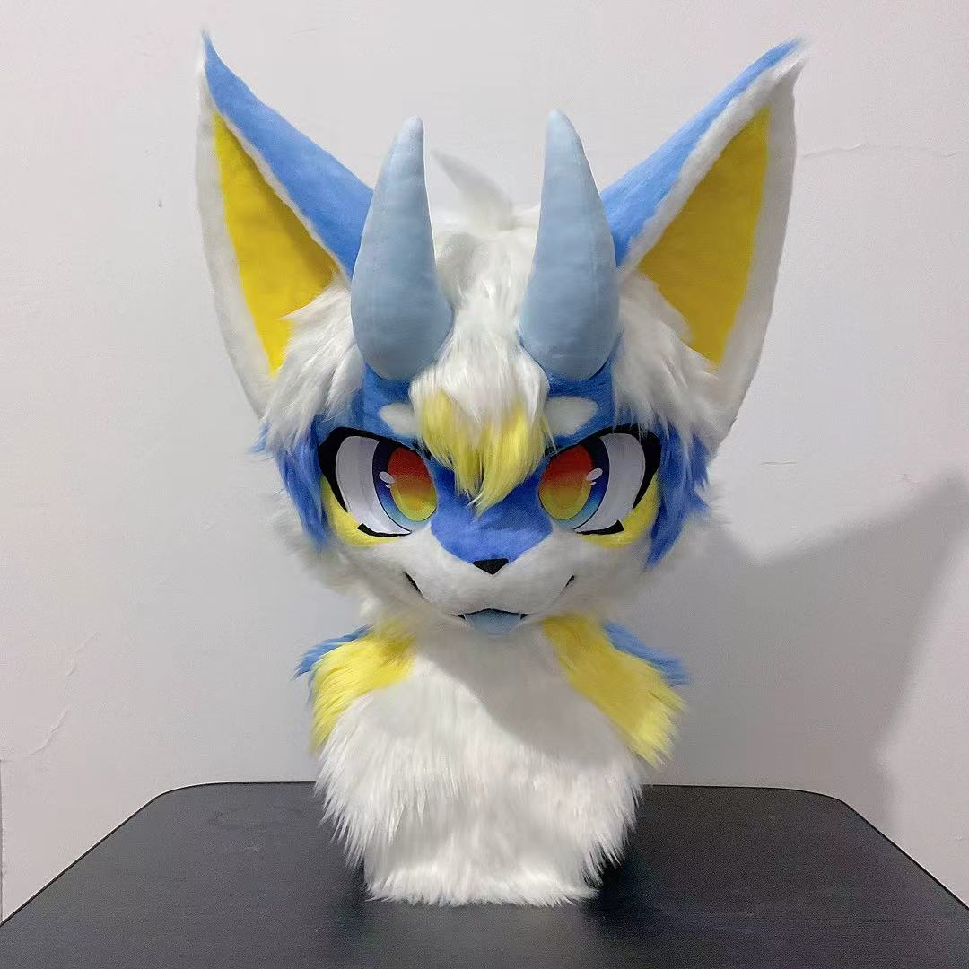 Flash Dragon Kemono Head Fursuit