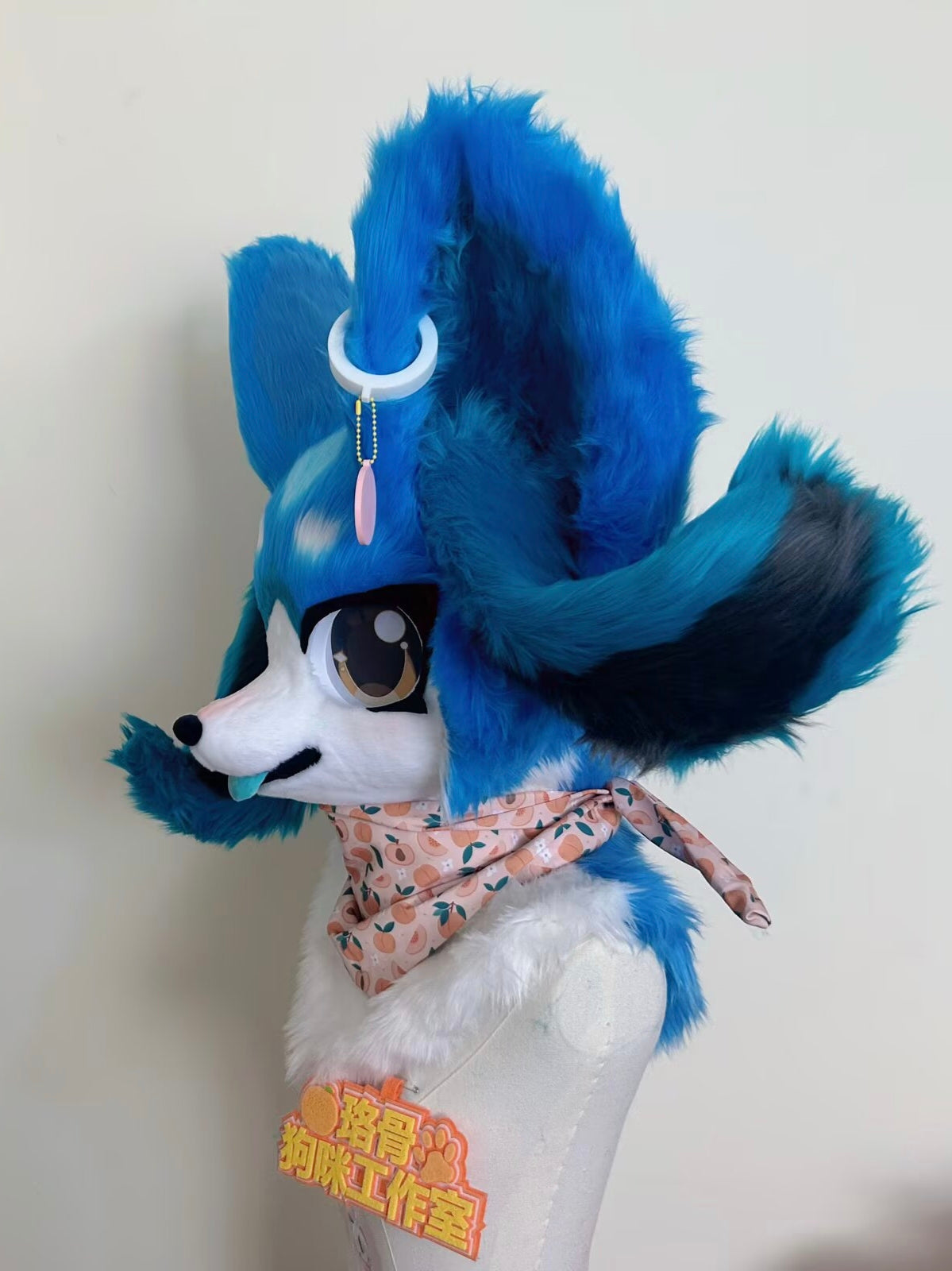 Blue Bunny Puppy Kemono Head Fursuit (Gift Handpaws)