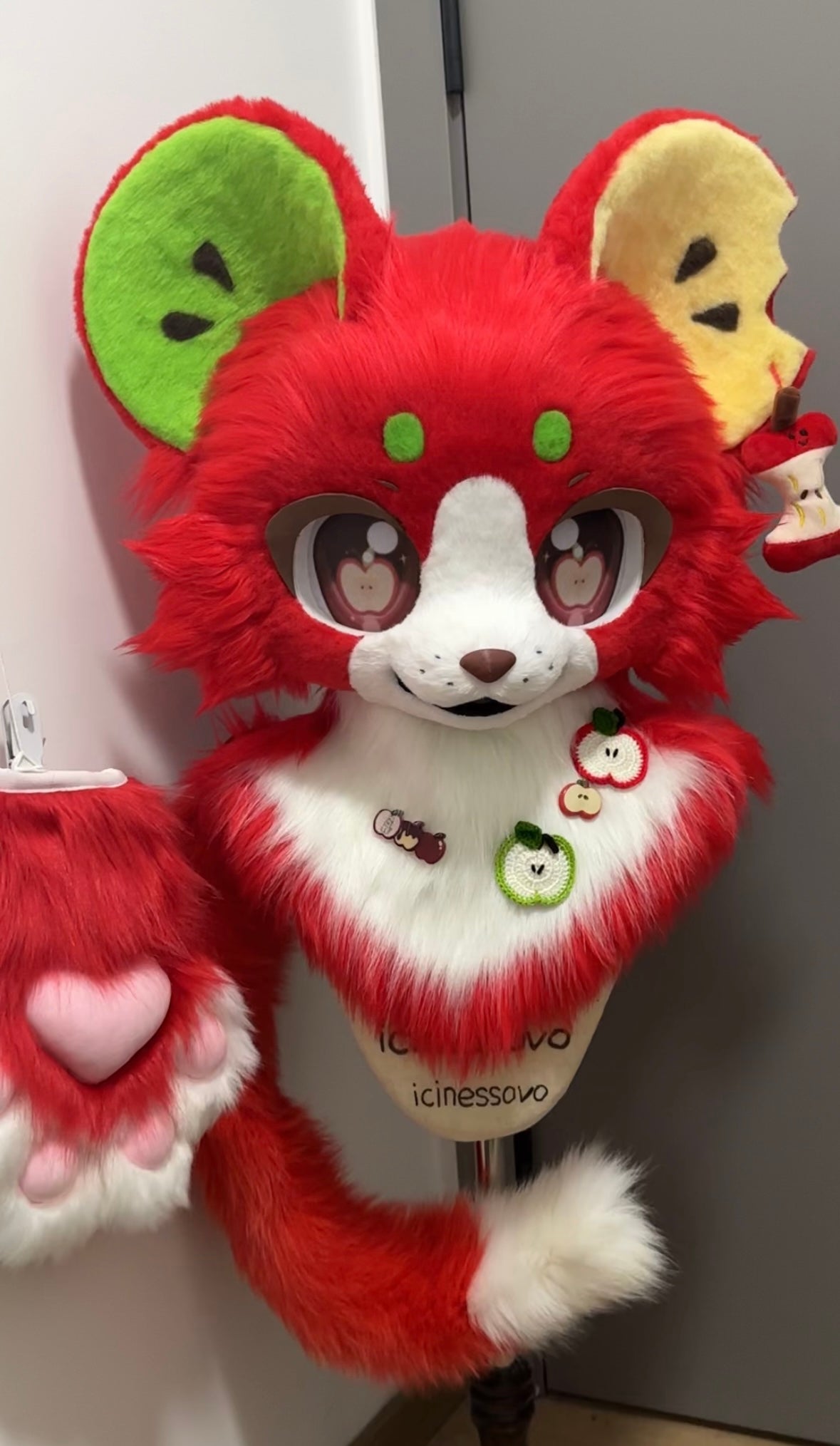 [Mouse] Apple Mouse Kemono Fursuits Stock（Gift Handpaws+Tail）