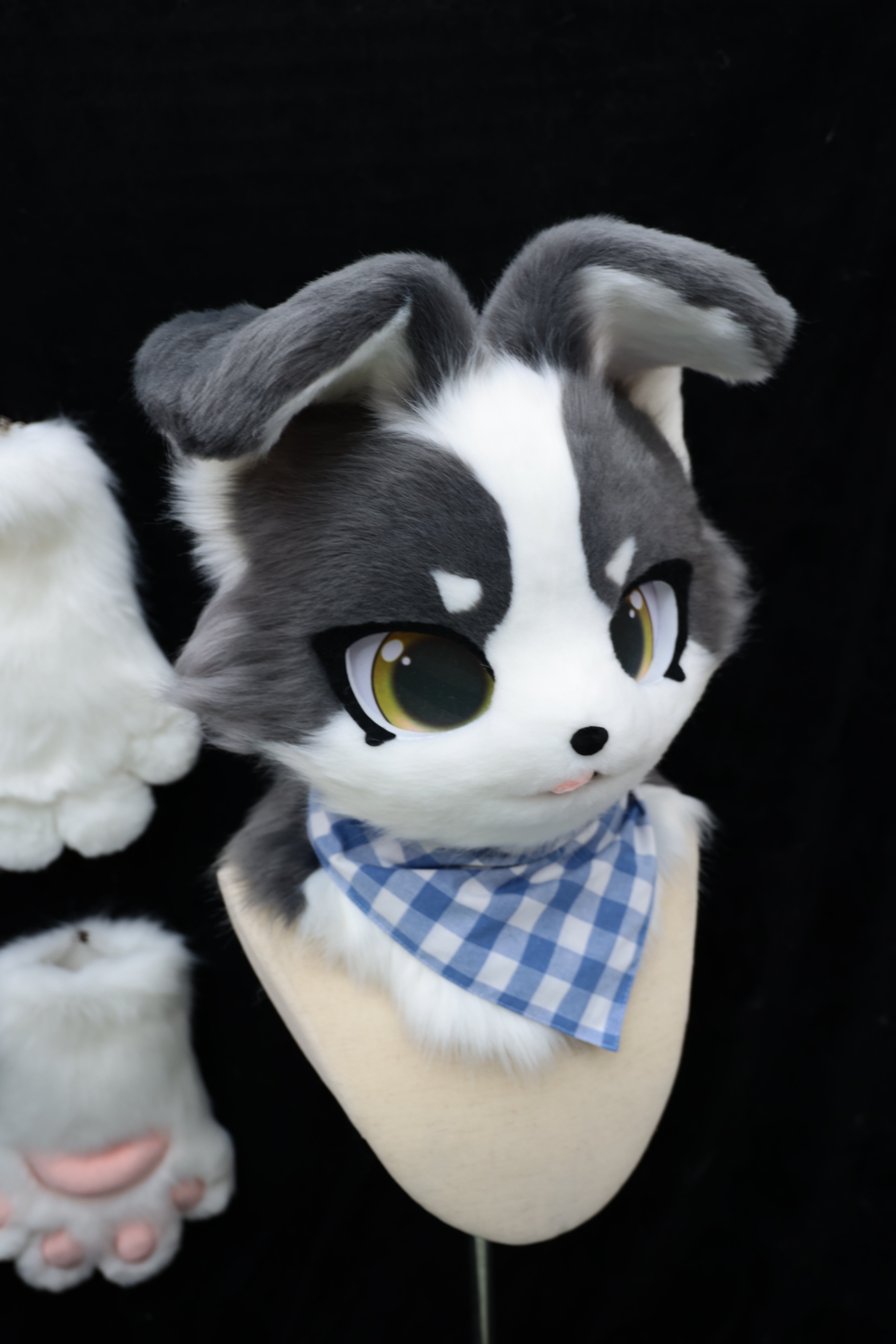 Gary White Puppy Kemono Head Fursuit