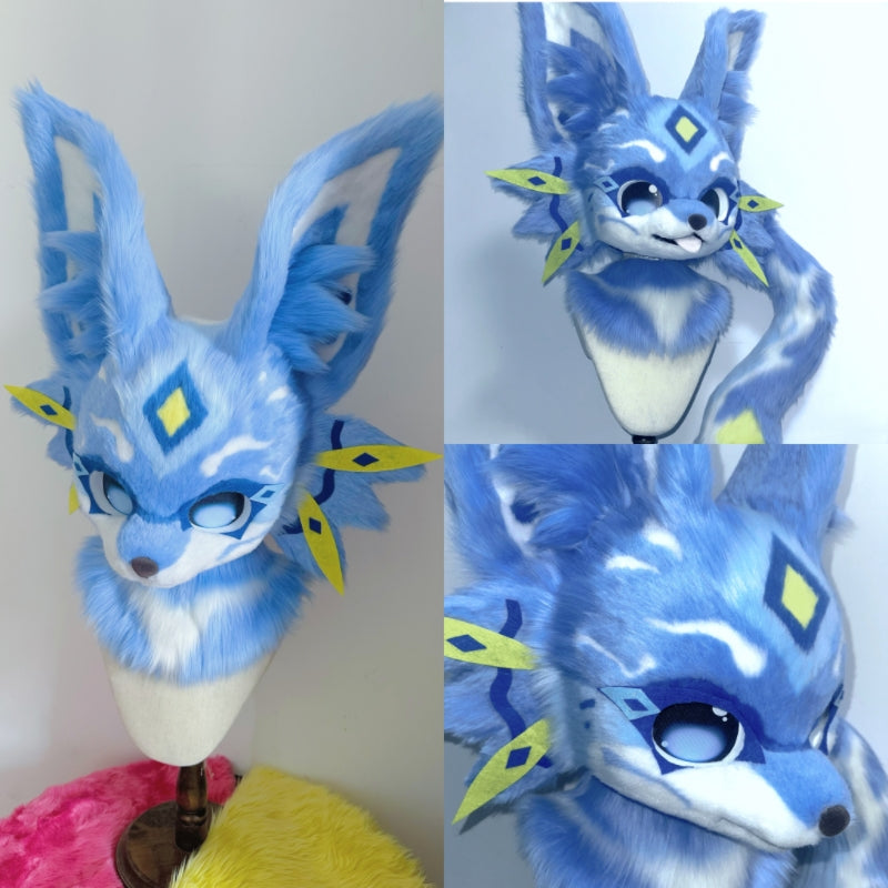 Spring Dragon Kemono Head Fursuit (Gift Handpaws+Tail)