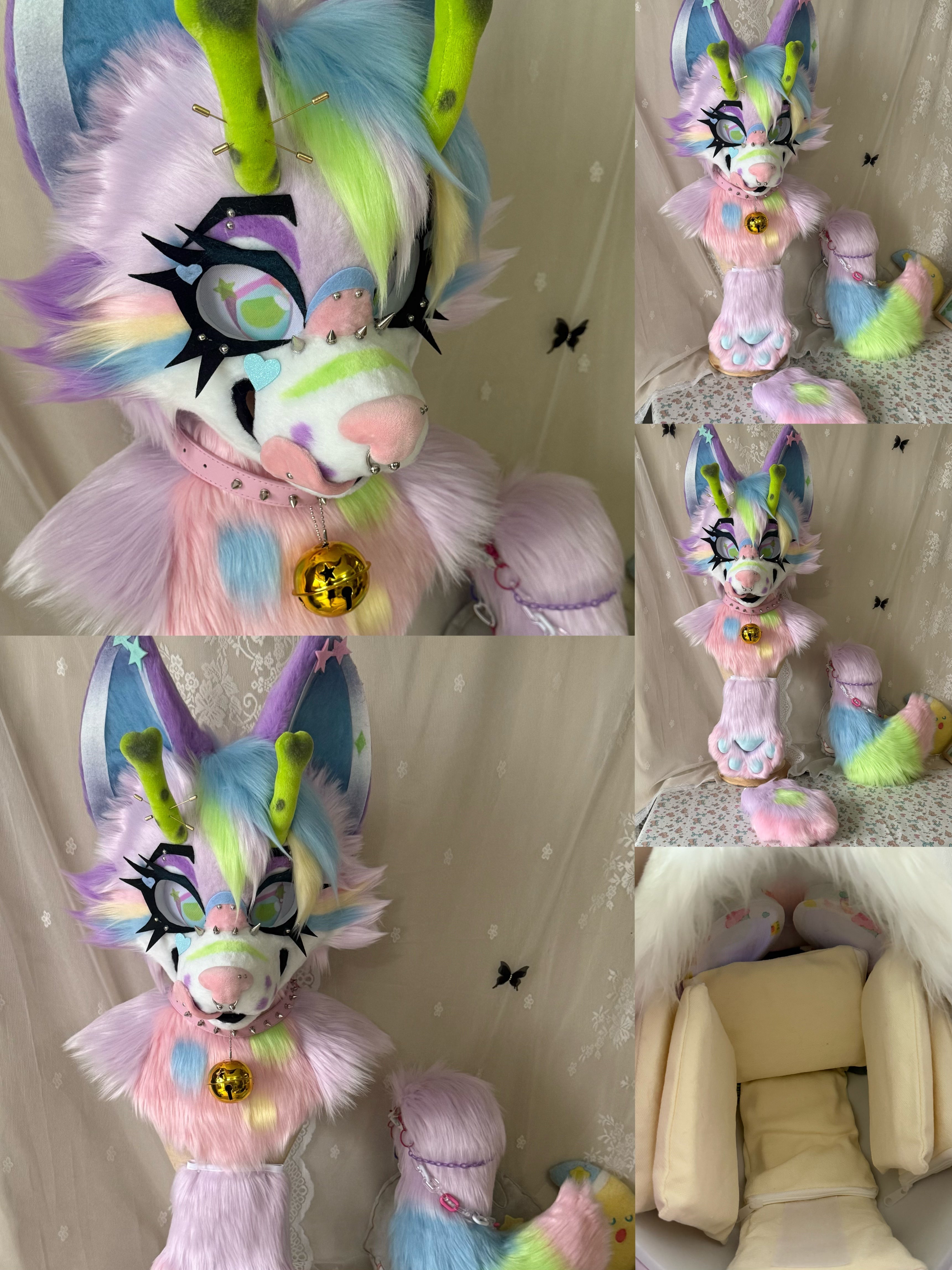 Alien Kitten Toony Head Fursuit (Gift Handpaws+Tail)