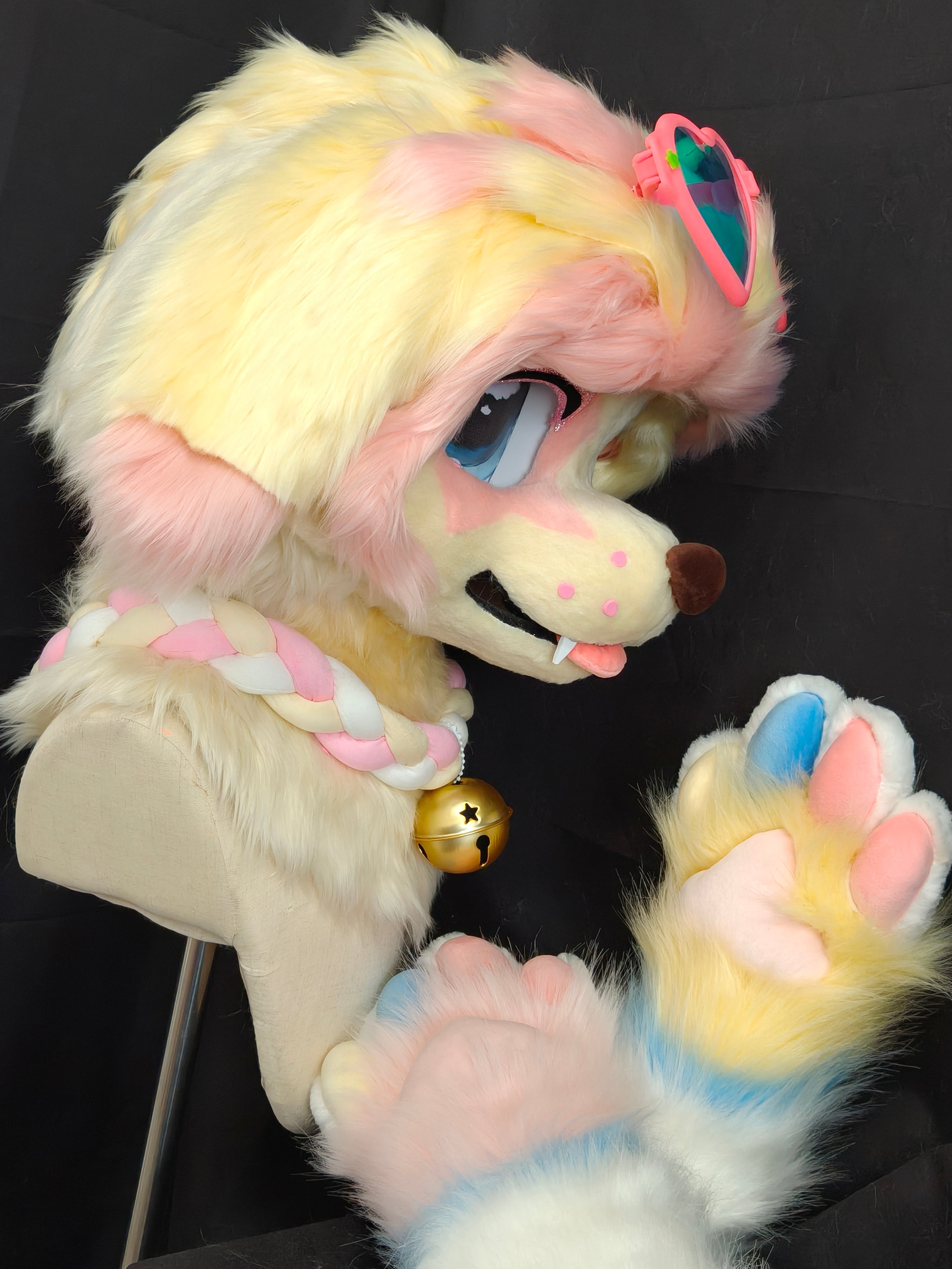 Naughty Puppy Kemono Head Fursuit (Gift Handpaws)