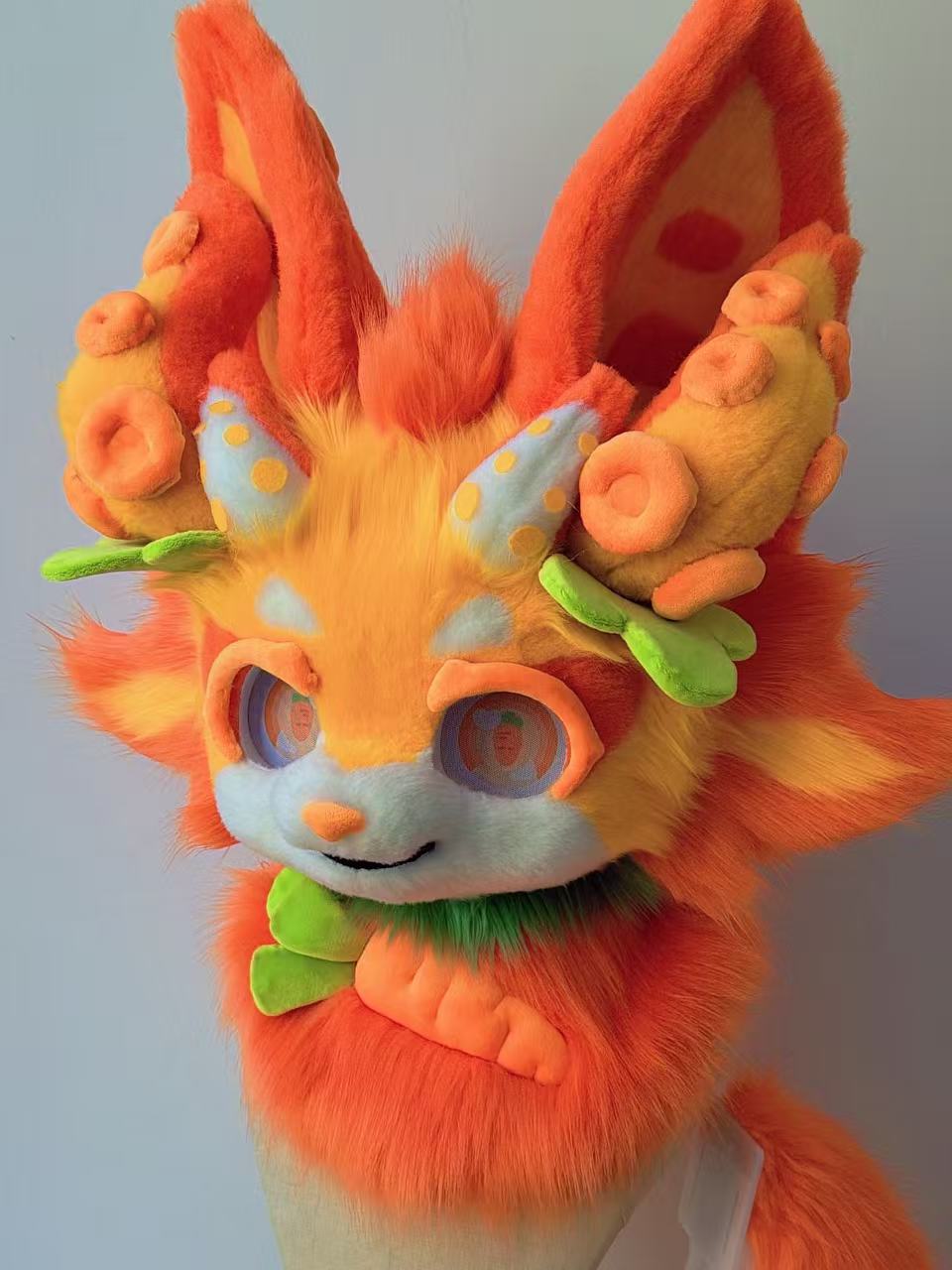 Carrot Octopus Kitten Kemono Head Fursuit (Gift Handpaws+Tail)