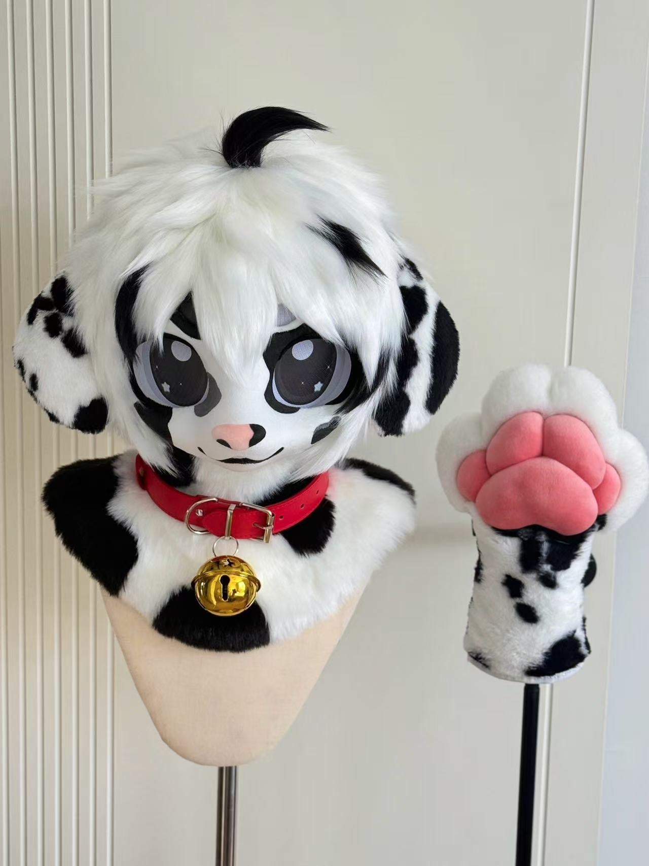 Dalmatian Kemono Head Fursuit (Gift Handpaws)