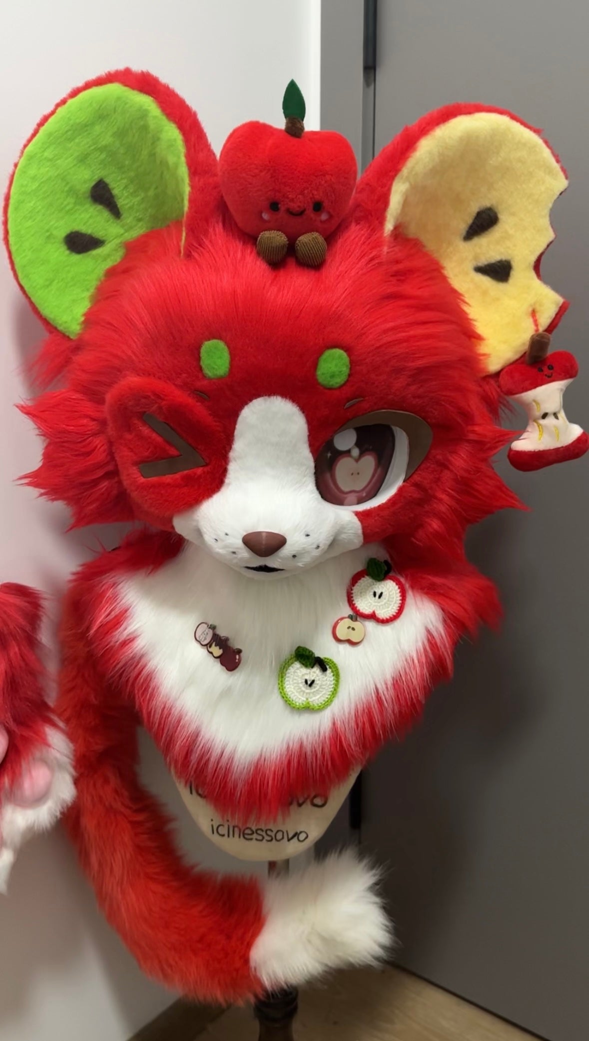 [Mouse] Apple Mouse Kemono Fursuits Stock（Gift Handpaws+Tail）