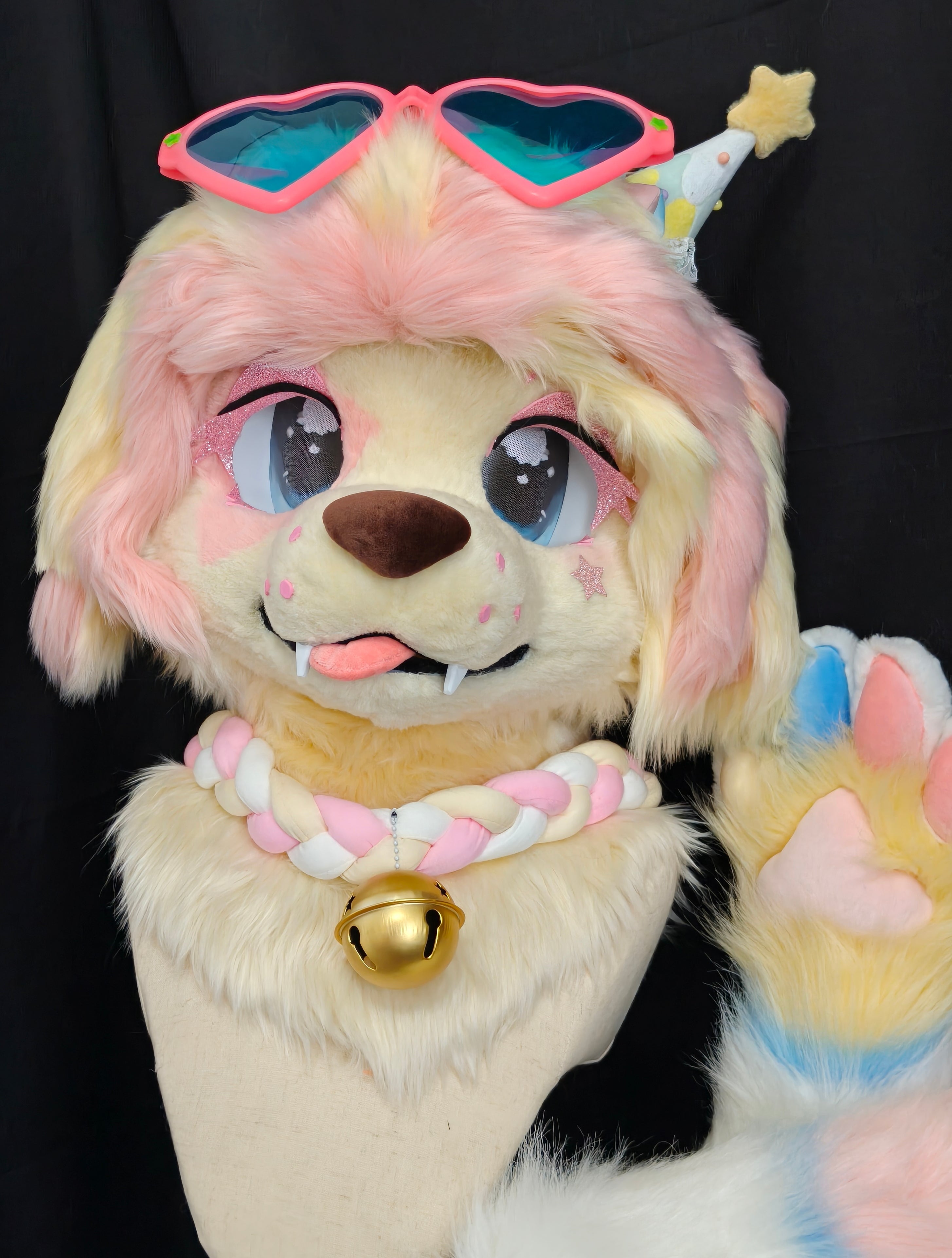 Naughty Puppy Kemono Head Fursuit (Gift Handpaws)